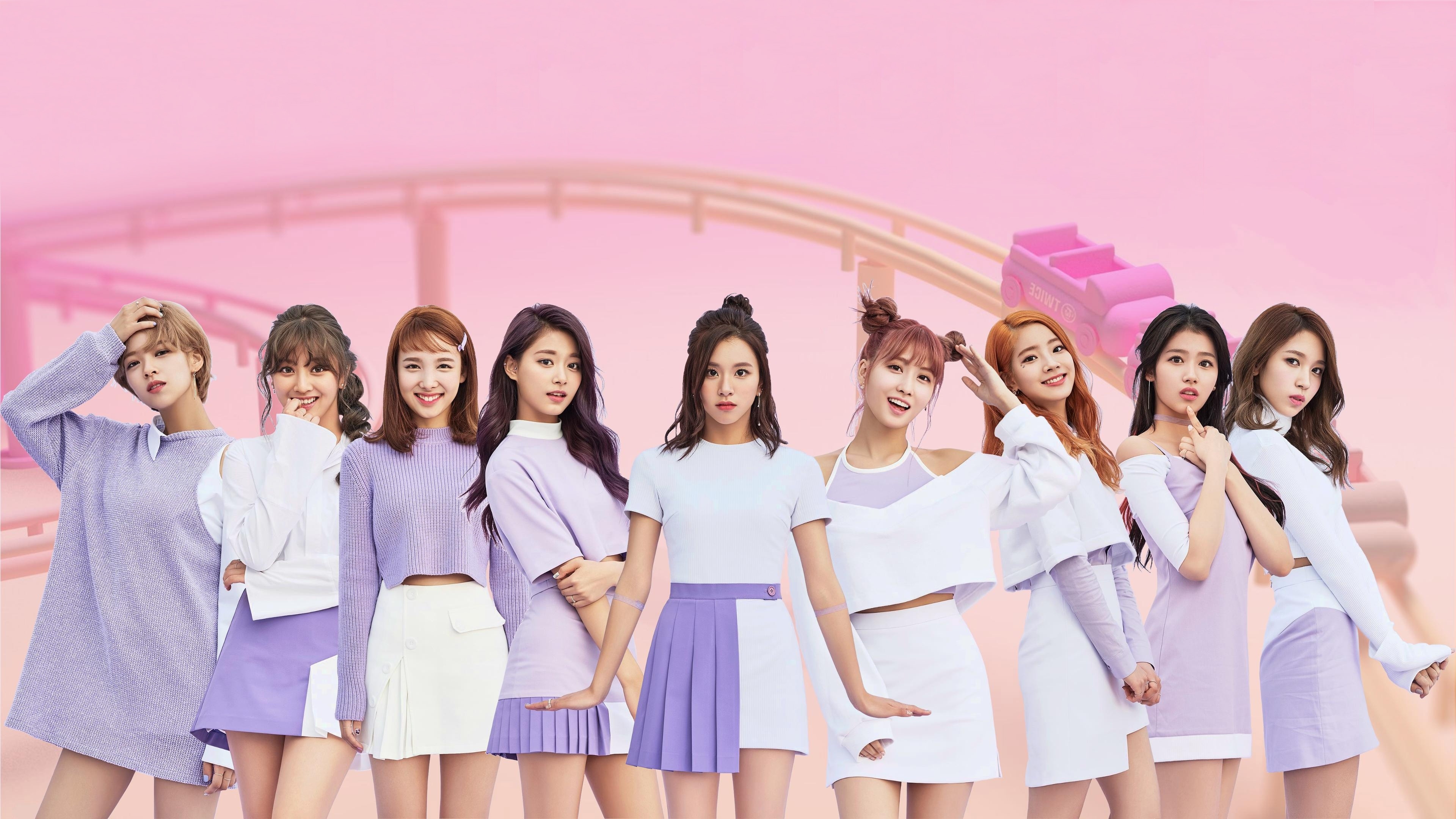 TWICE (K-pop), South Korean girls, Wallpx resolution, Music, 3840x2160 4K Desktop