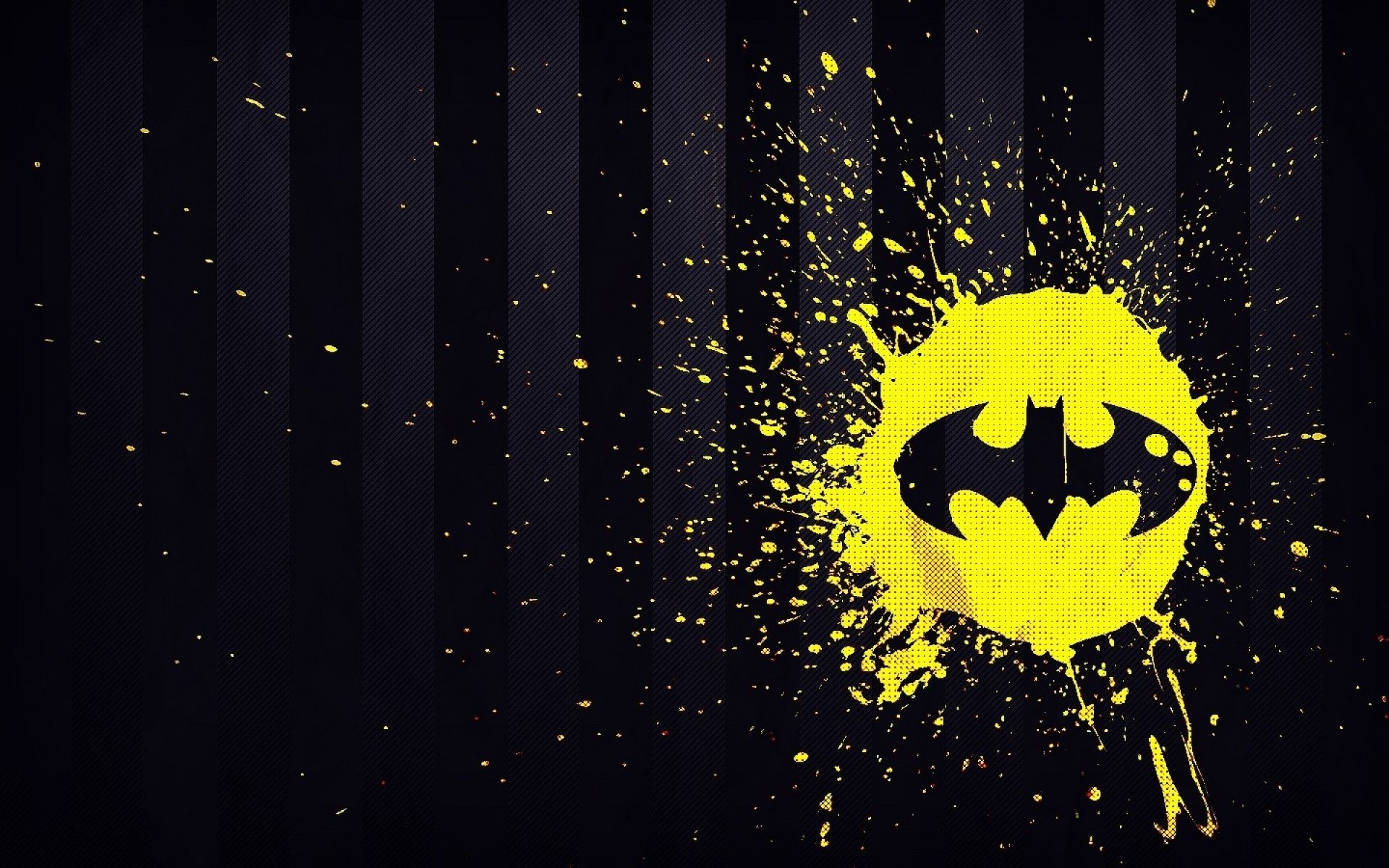 Batman Sign, Artistic wallpaper, Superhero fan's delight, Iconic logo, 1920x1200 HD Desktop