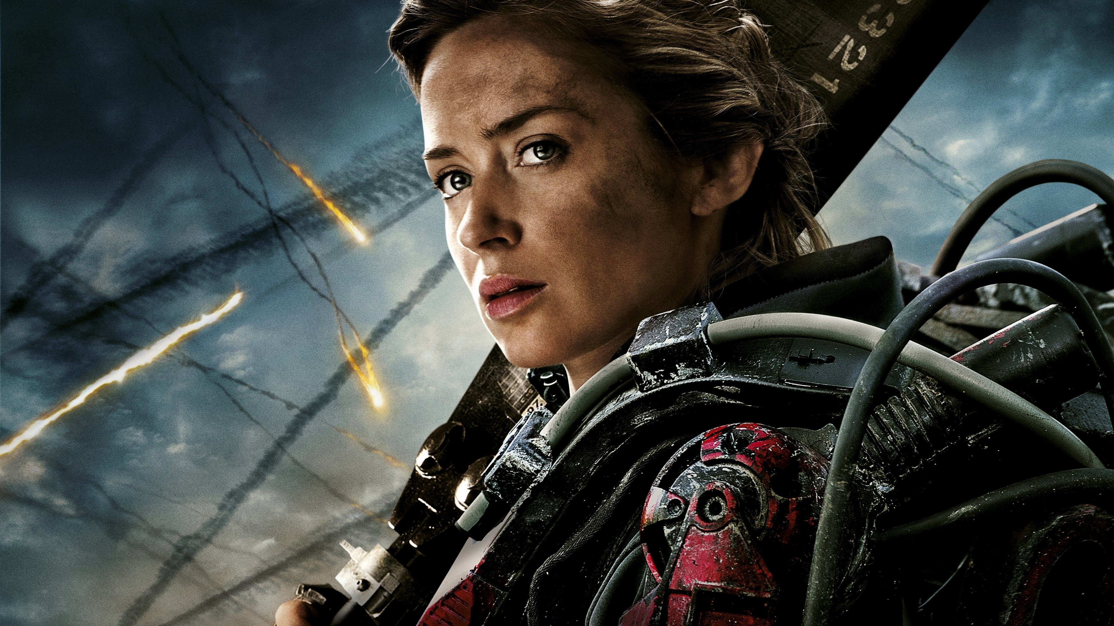 Edge of Tomorrow, 4K wallpaper download, Futuristic action, Emily Blunt, 3840x2160 4K Desktop