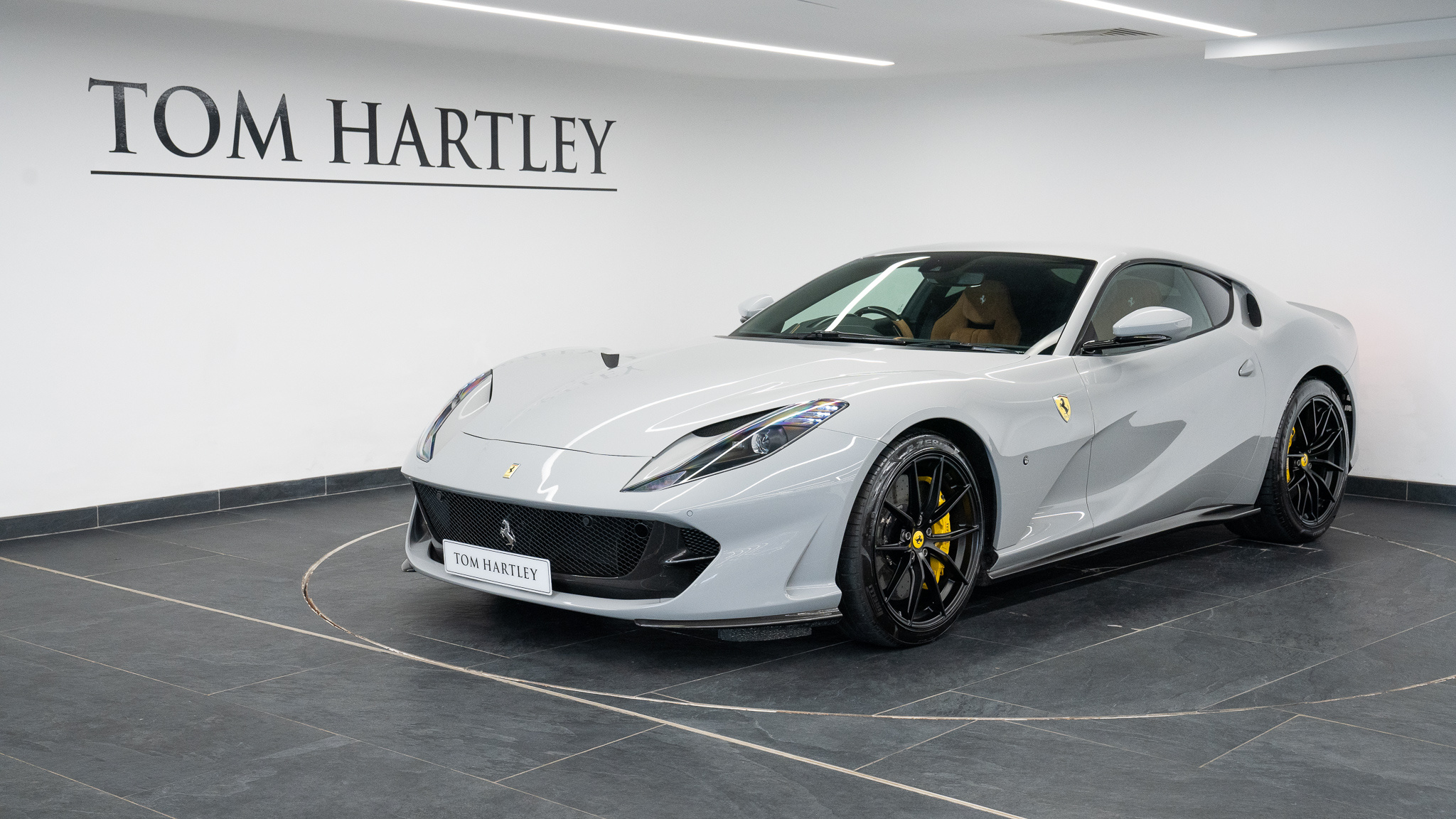 Ferrari 812 Superfast, Used 2019 V12, Grigio Squalo, Tom Hartley, 2050x1160 HD Desktop