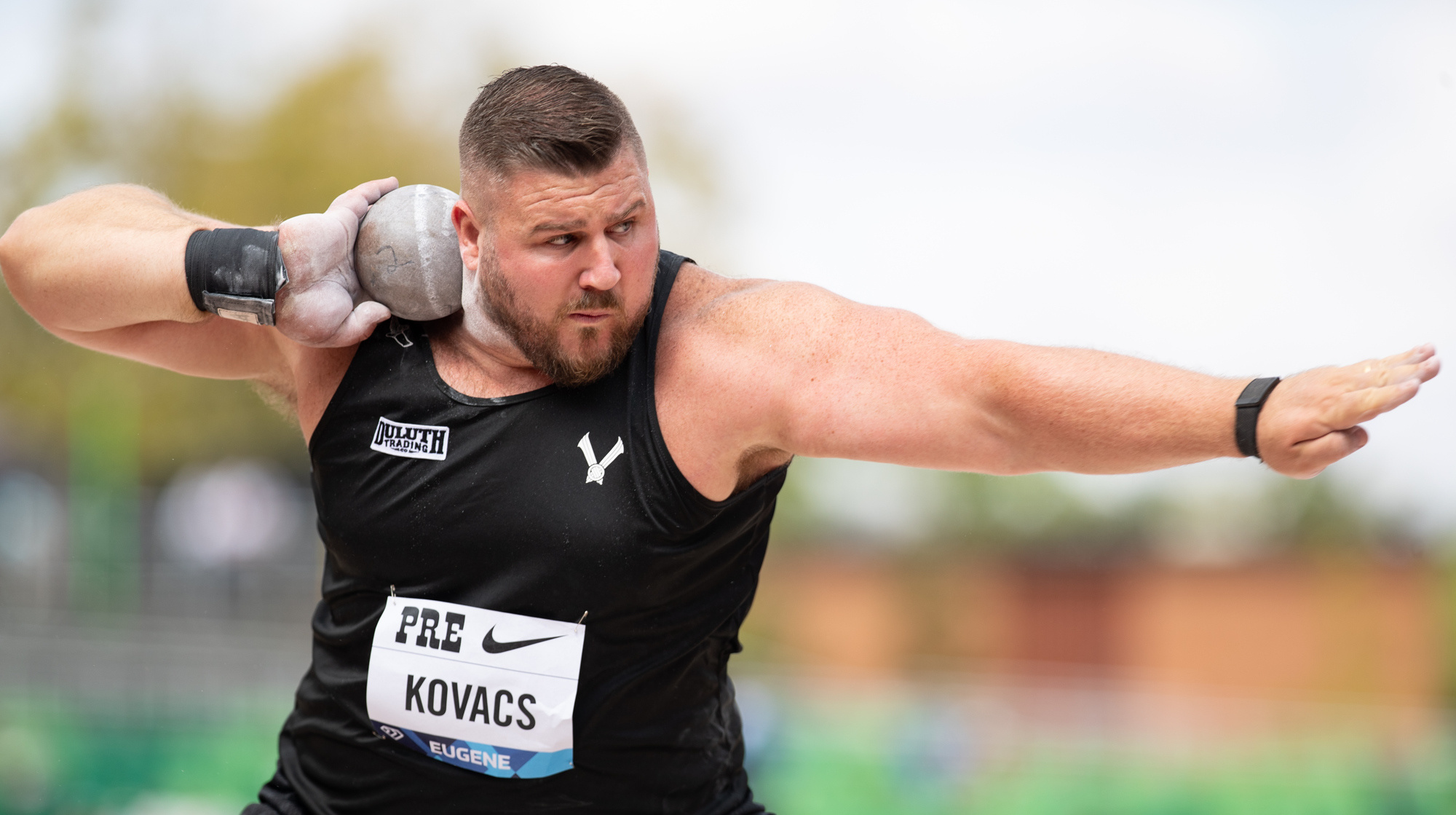 Joe Kovacs, Silver medal glory, World Championship shot put, Impressive performance, 2000x1120 HD Desktop