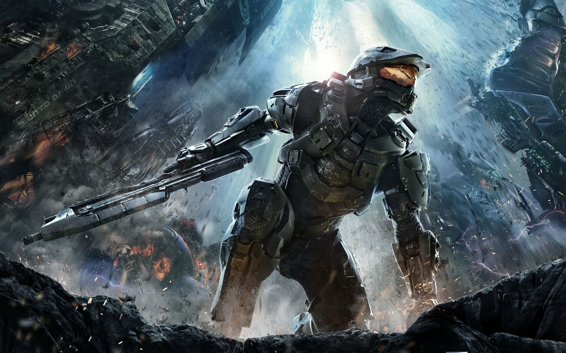 Halo game, Master Chief, Epic battles, Intergalactic warfare, 1920x1200 HD Desktop