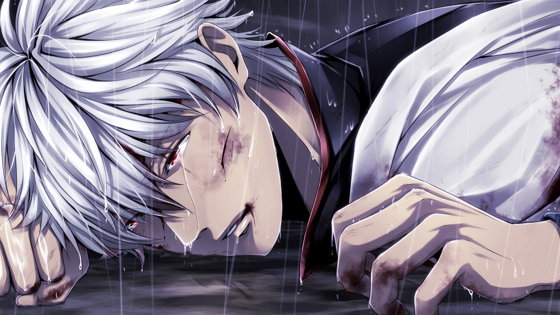 Gintoki Sakata, Silver-haired samurai, Comedic protagonist, Anime, 1920x1080 Full HD Desktop