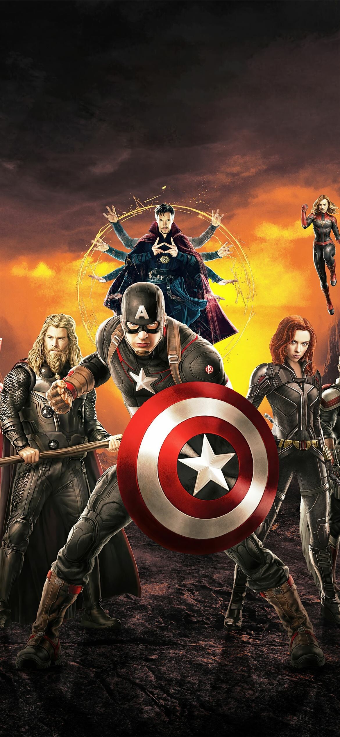 Avengers poster, 4K iPhone wallpapers, 1170x2540 HD Phone