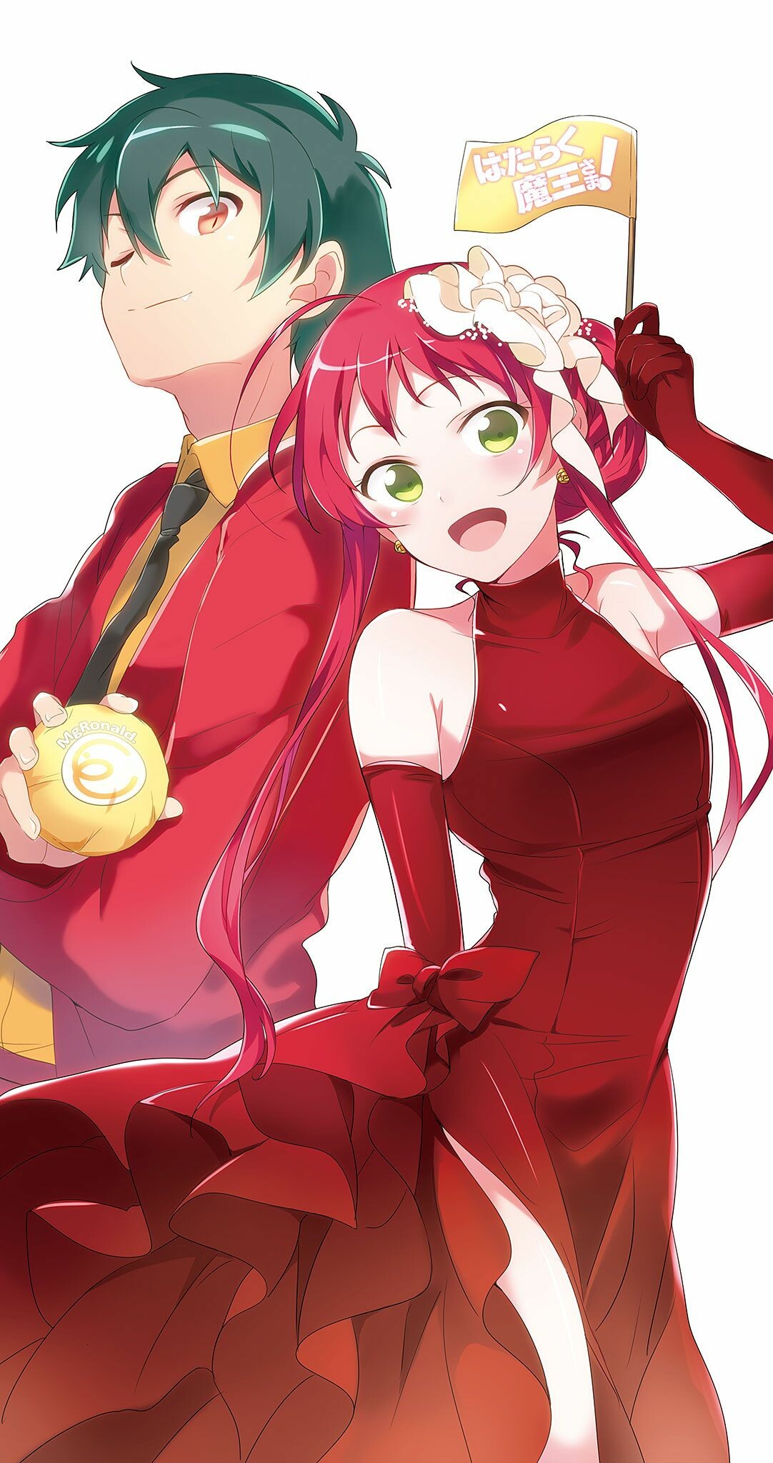 The Devil Is a Part-Timer!, Pin-worthy wallpapers, Entertaining storyline, Demonic humor, 1090x2050 HD Phone