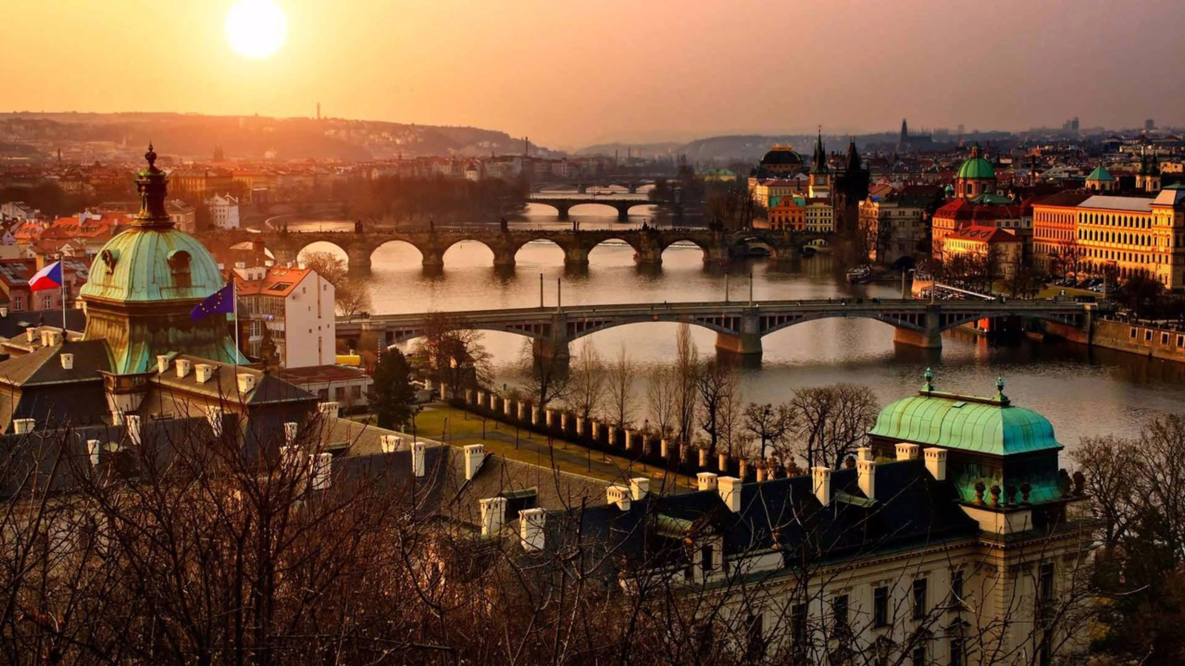 Czechia (Czech Republic), Prague's magic, Striking wallpapers, Cosmopolitan vibes, 3840x2160 4K Desktop