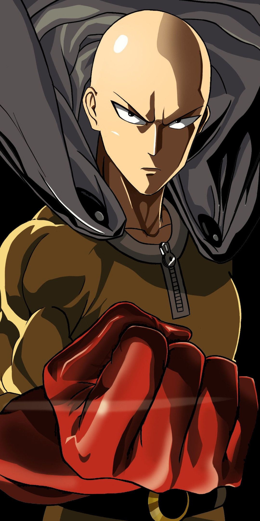 Saitama, One-Punch Man, Clenched red hero glove, HD Phone wallpaper