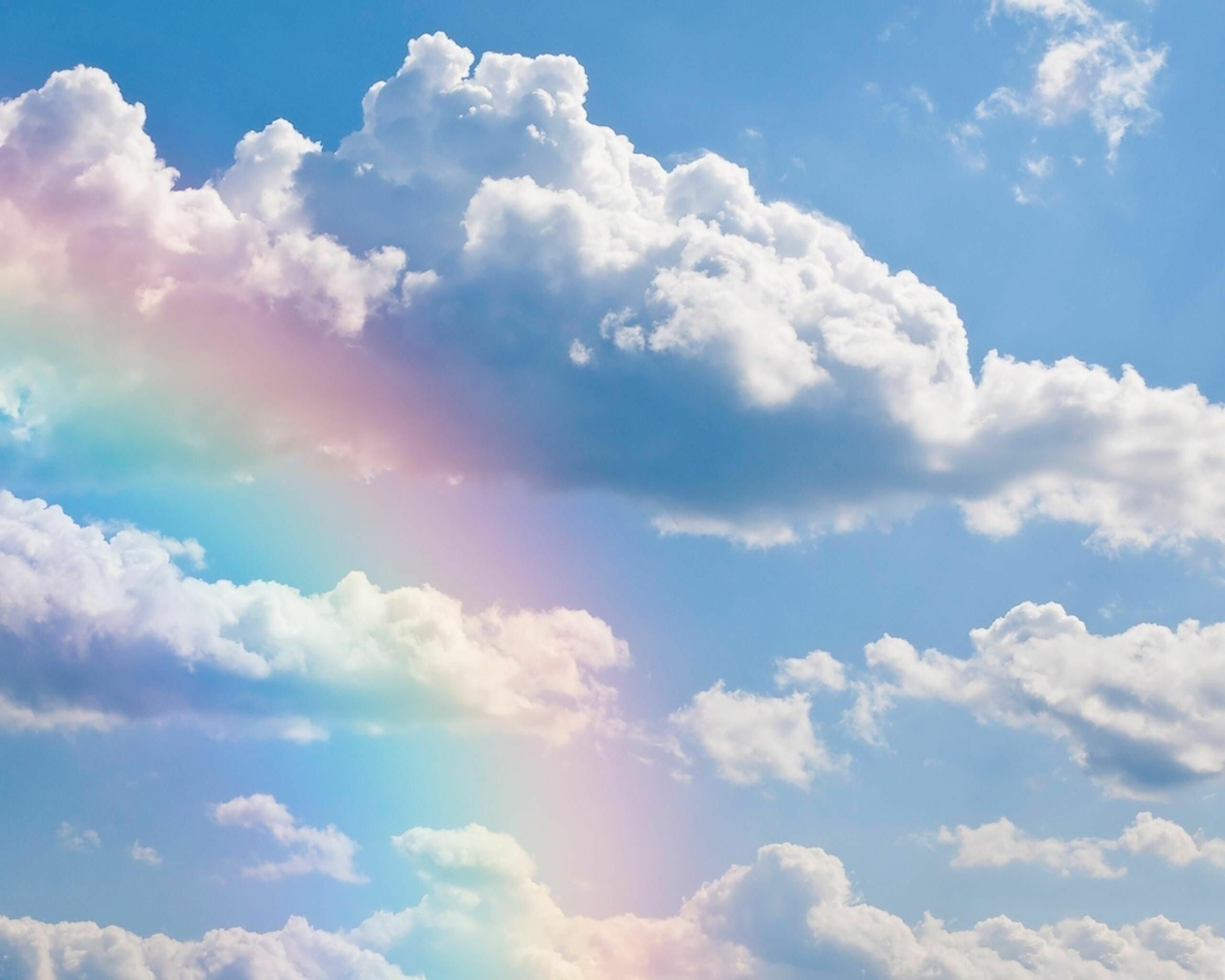 Rainbow, Clouds Wallpaper, 2560x2050 HD Desktop