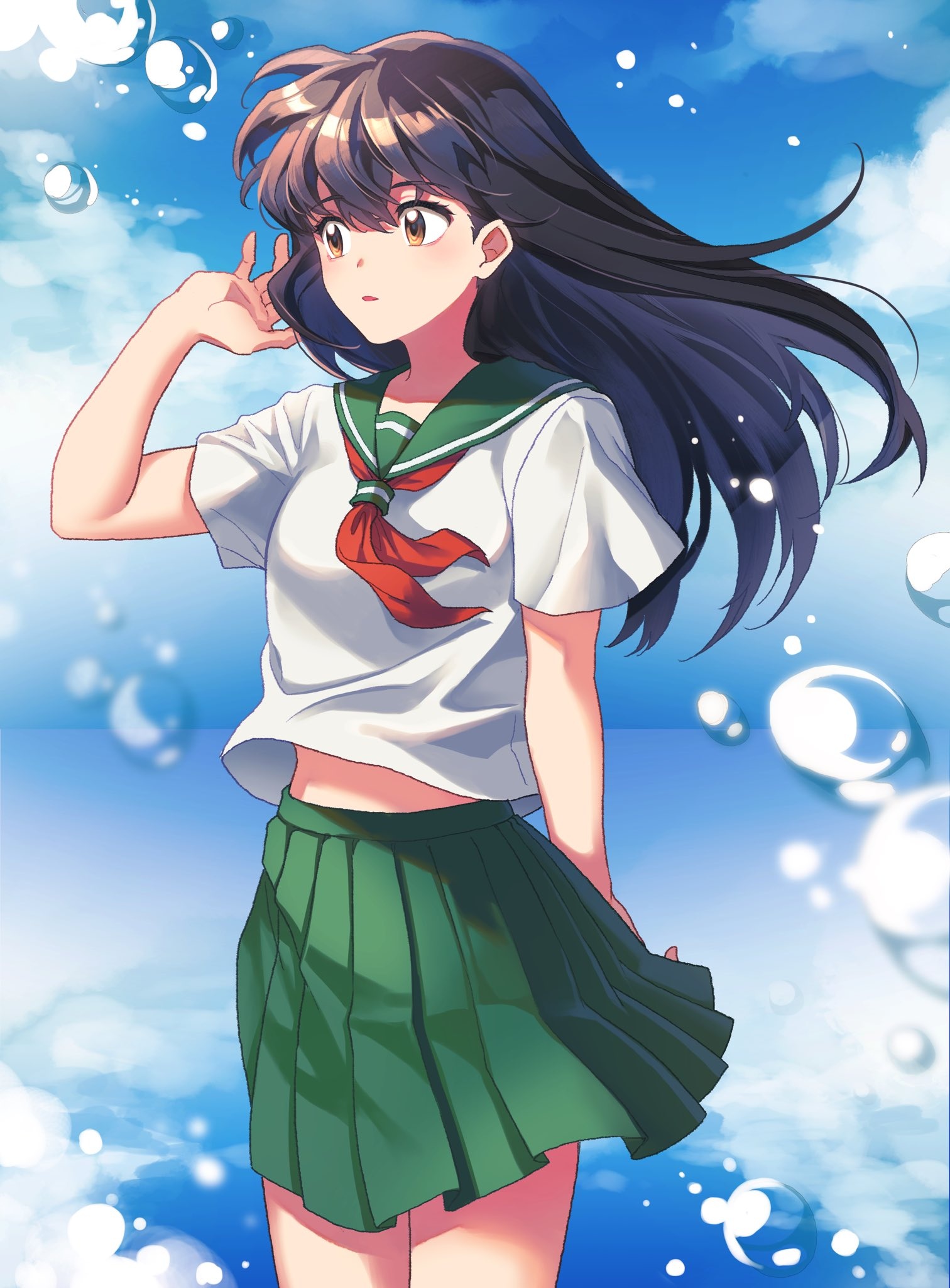 Higurashi kagome, kagome higurashi inuyasha, image 2967259, zerochan anime, 1520x2050 HD Phone