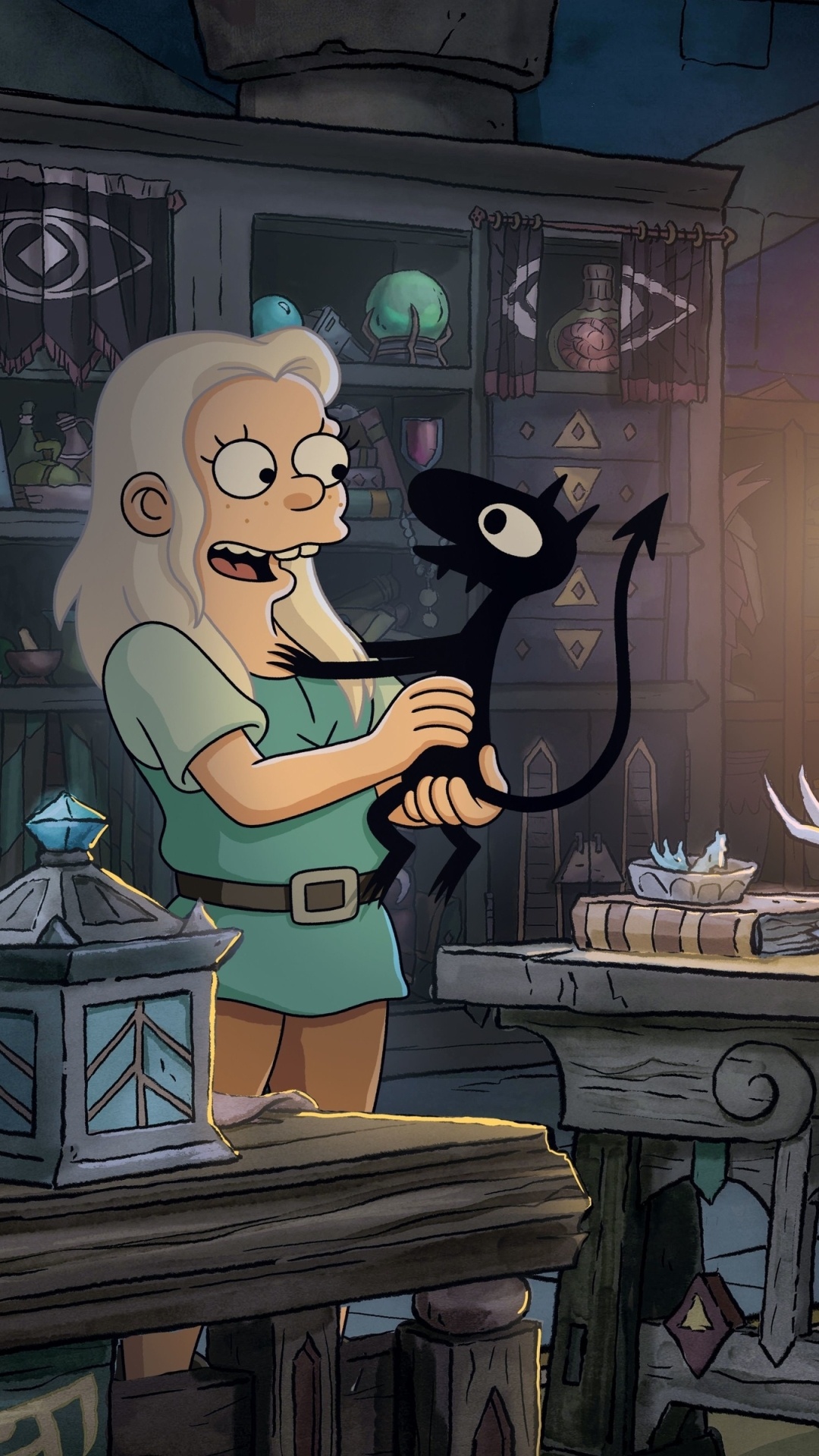 Disenchantment, TV show, Animated fantasy, Streaming, 1080x1920 Full HD Phone