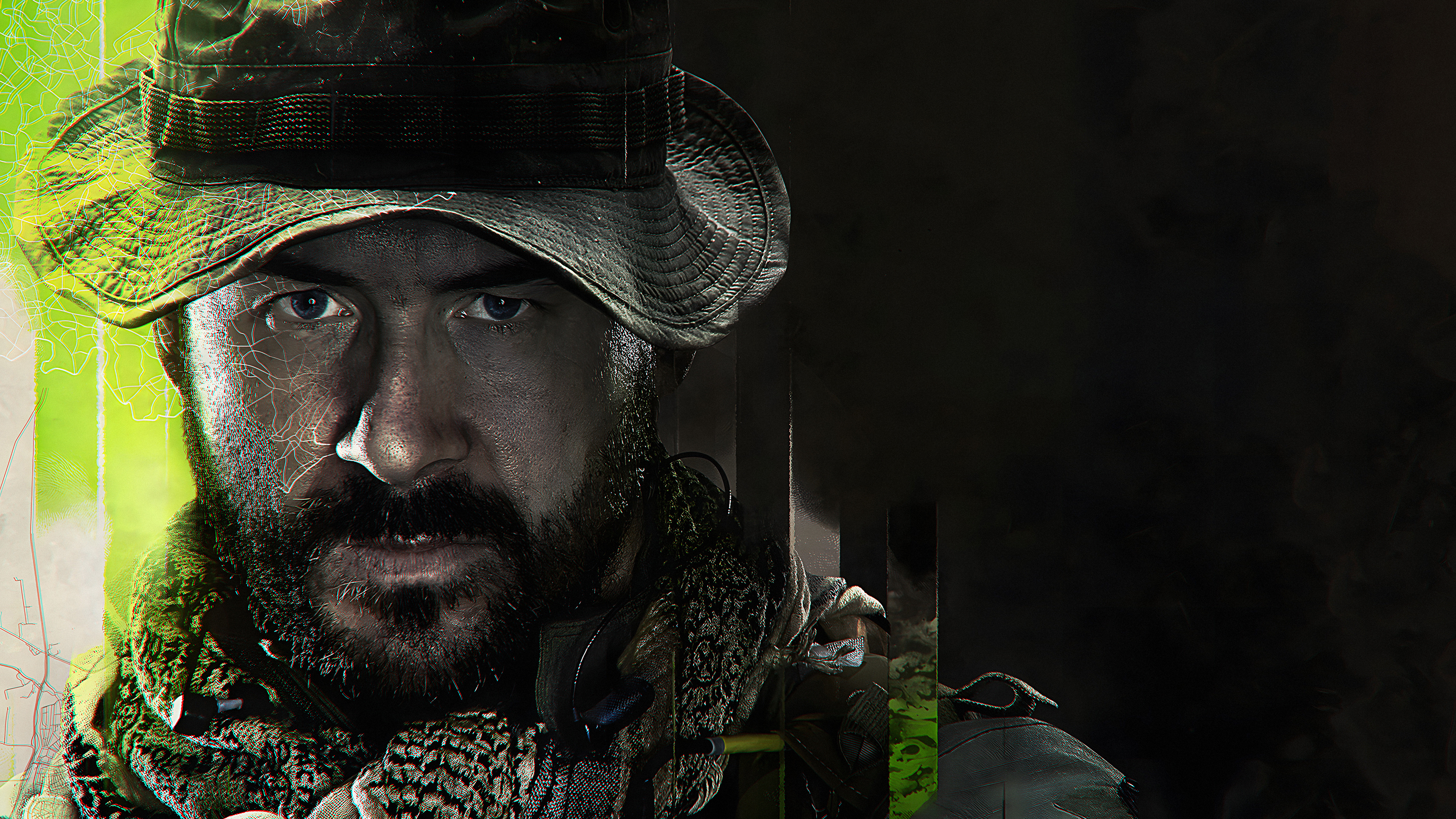 Captain John Price, Tactical boonie hat, Shemagh neck scarf, 4K Desktop wallpaper
