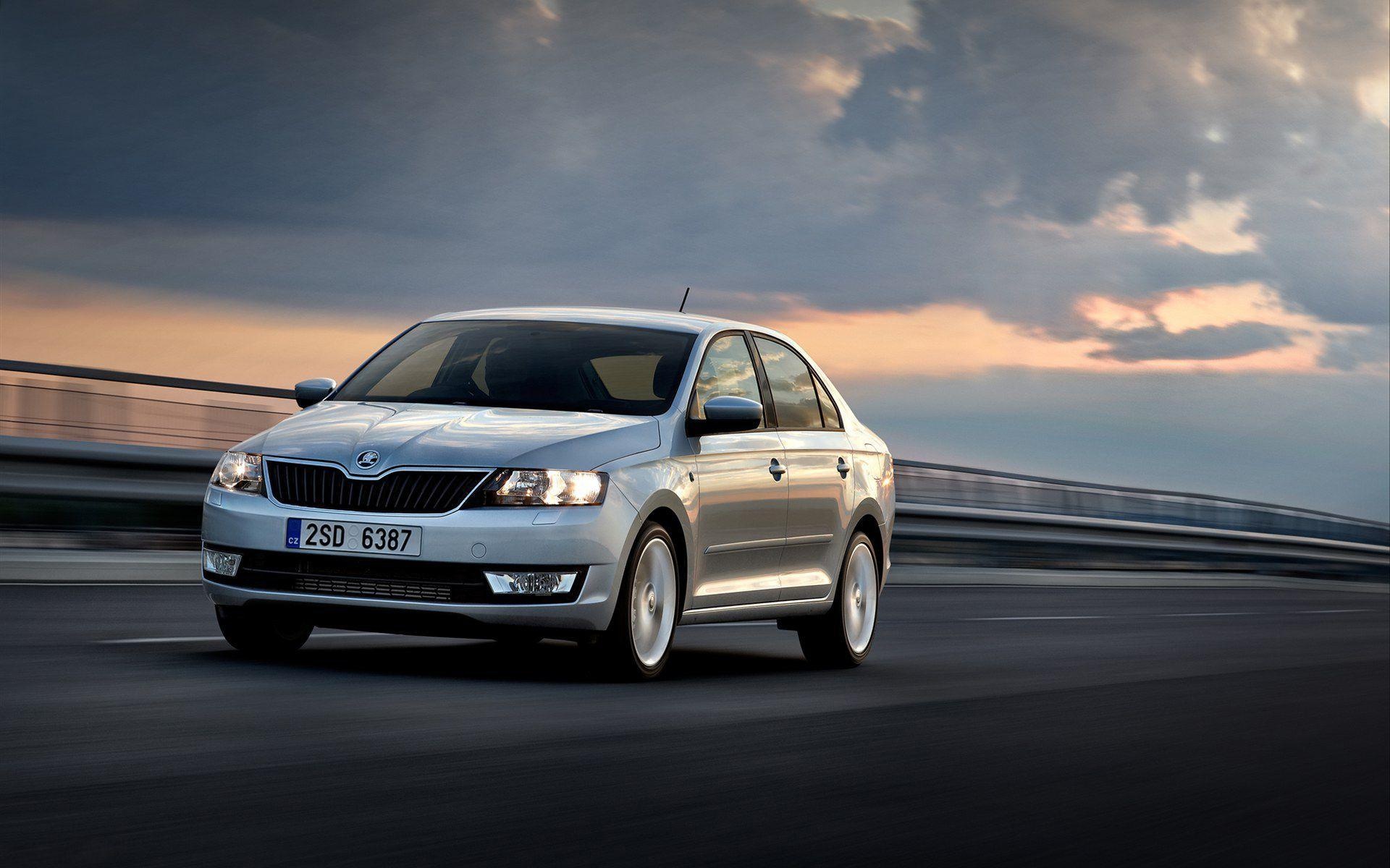 Skoda Rapid, Stylish sedan, Comfortable interiors, Efficient performance, 1920x1200 HD Desktop