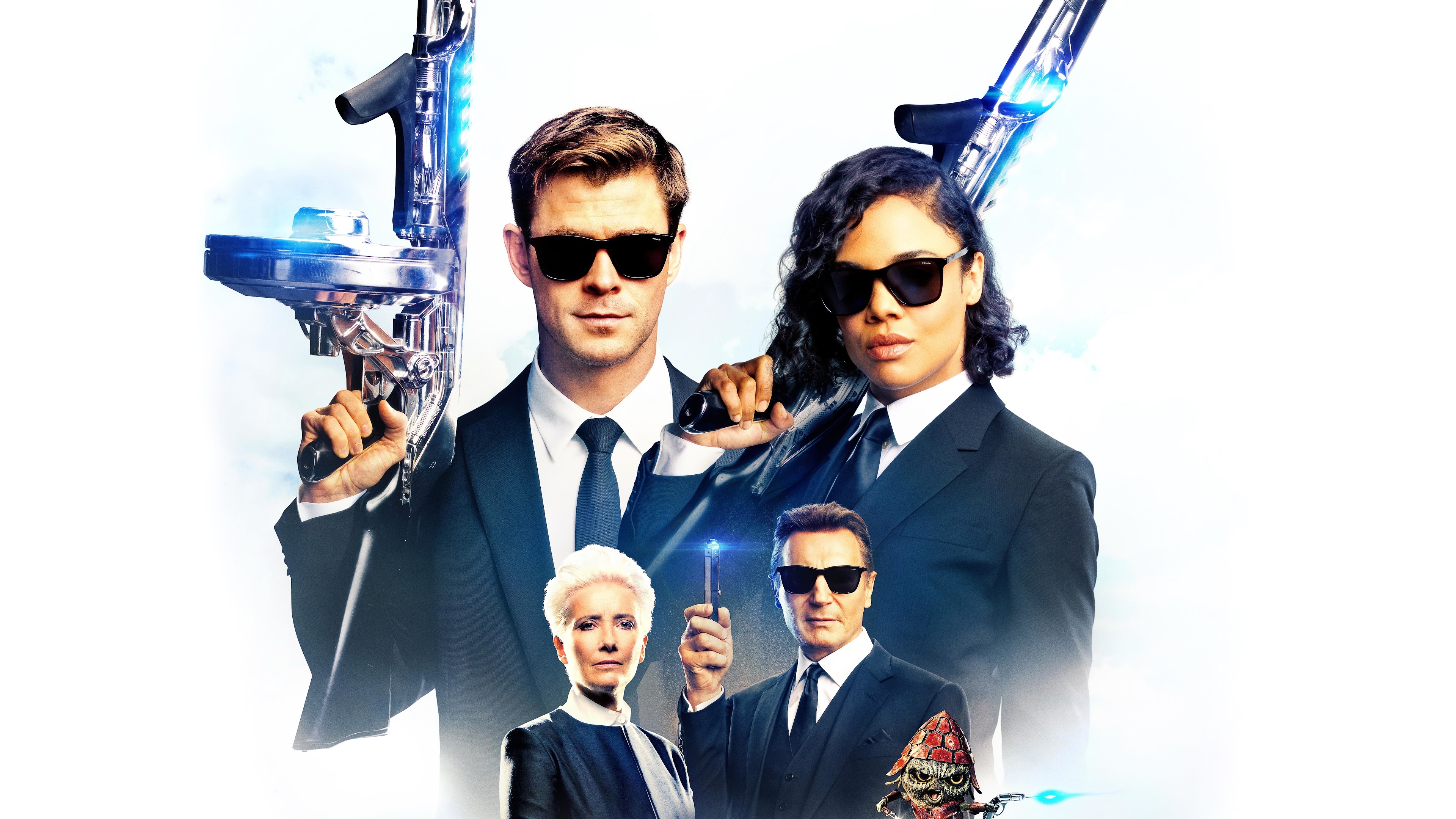 Tessa Thompson, men in black, cast characters, 8k wallpaper, 3840x2160 4K Desktop