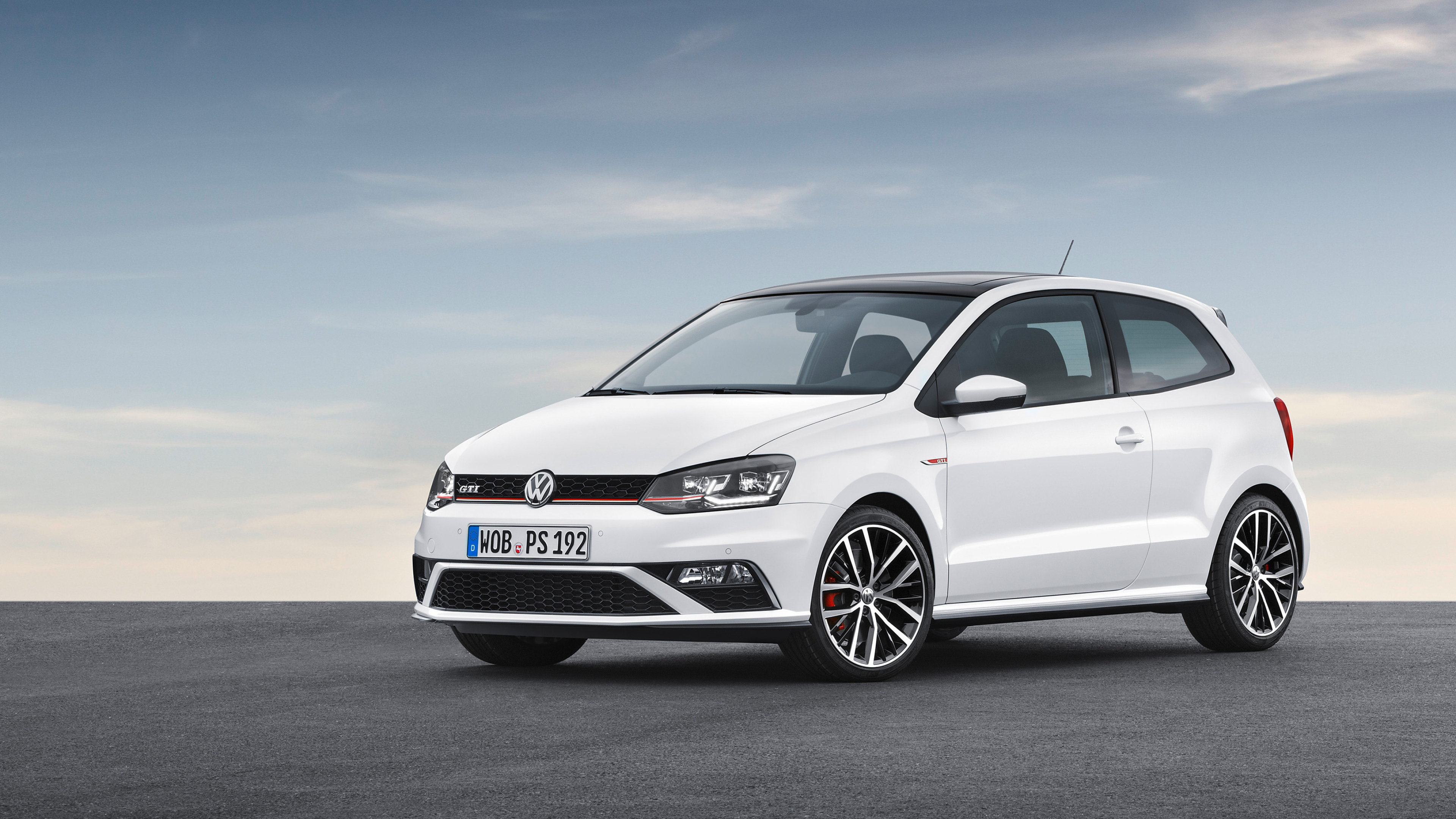 Volkswagen Polo GTI, 3-door, Dynamic style, High-speed performance, 3840x2160 4K Desktop