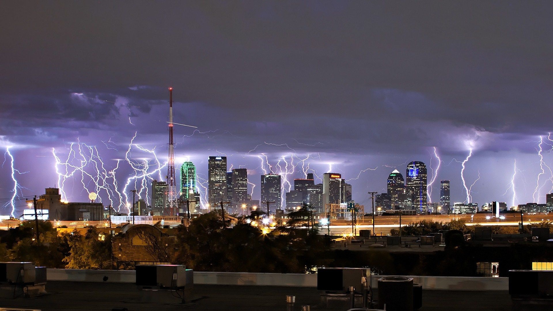 Dallas skyline, Dallas 4k, Dallas city, Dallas urban, 1920x1080 Full HD Desktop