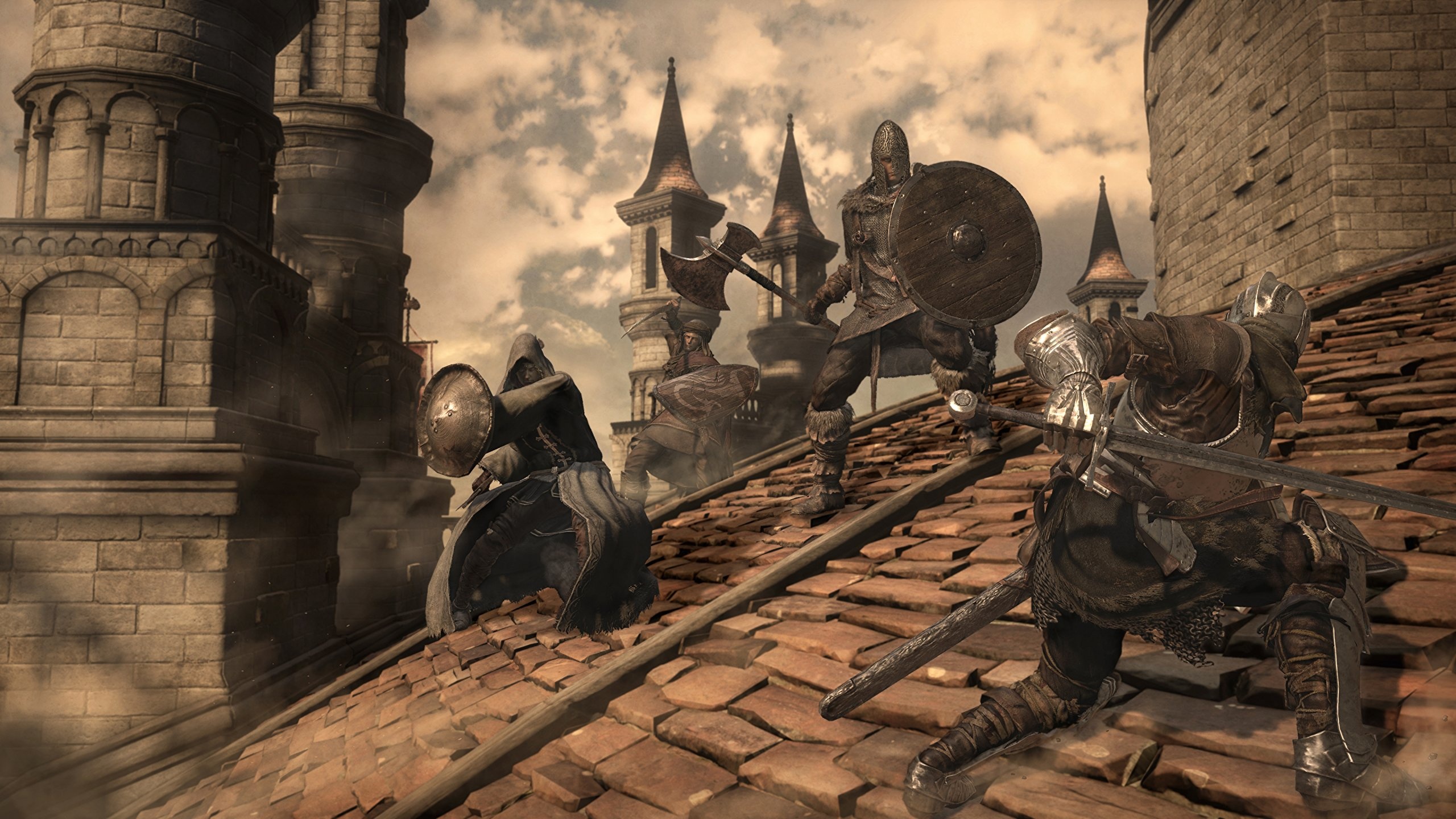 Dark Souls III, High Wall of Lothric, Knight set, Northern armor set, HD Desktop wallpaper