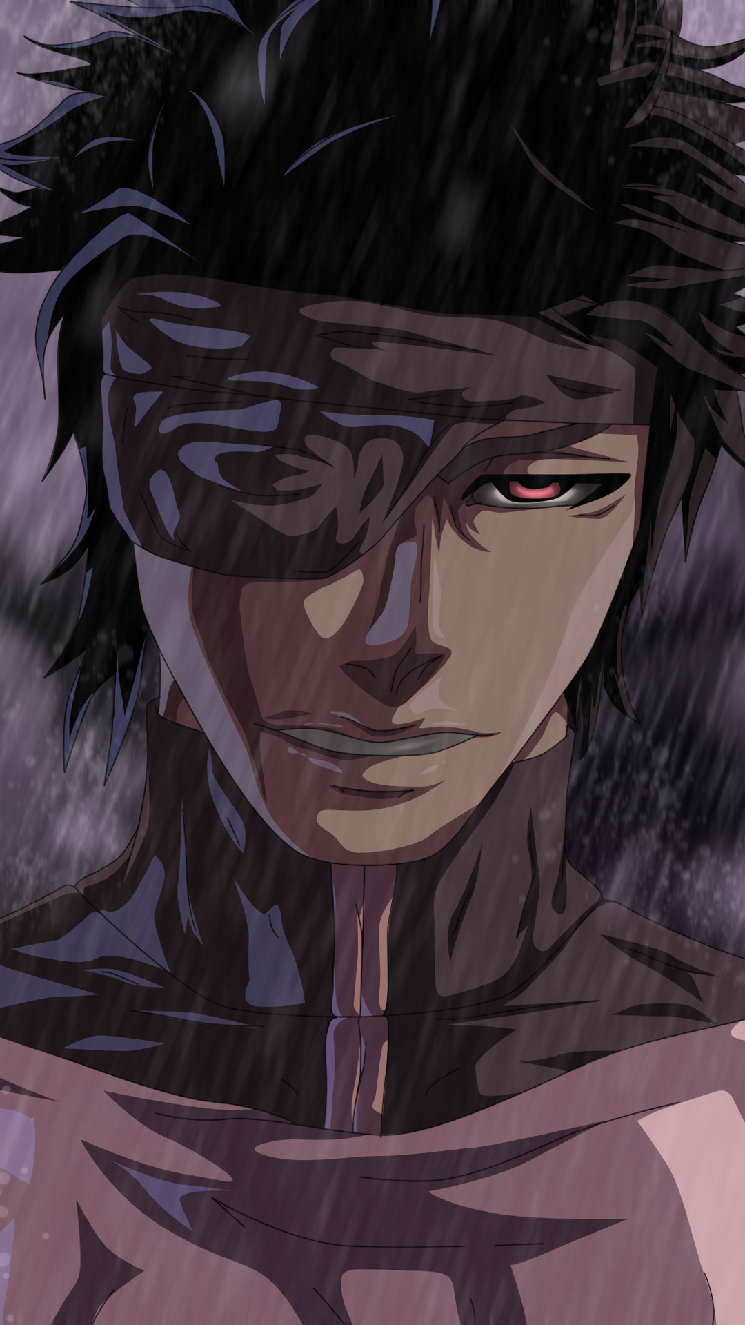 Sosuke Aizen, Muken restraint seal, falling rain, Full HD Phone wallpaper