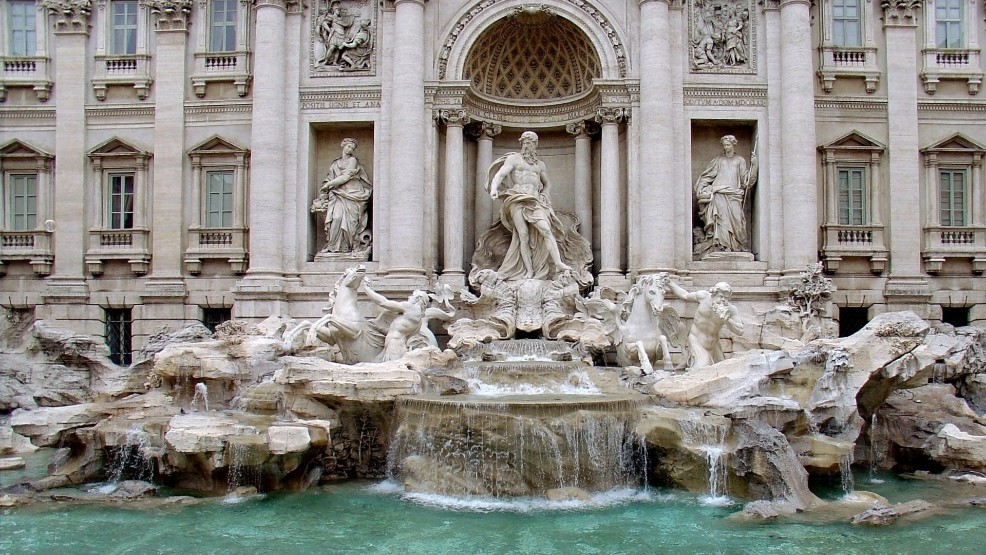 Trevi Fountain HD Wallpaper, Free Download, Travels, 1920x1080 Full HD Desktop