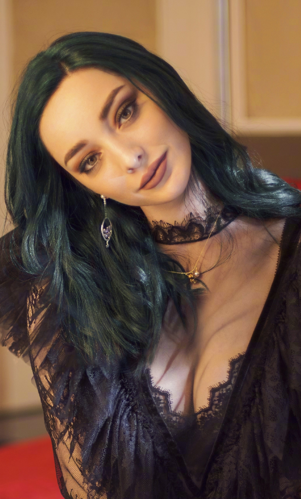 Emma Dumont, Black dress, 2019 Wallpaper, iPhone 6 Plus, 1280x2120 HD Phone