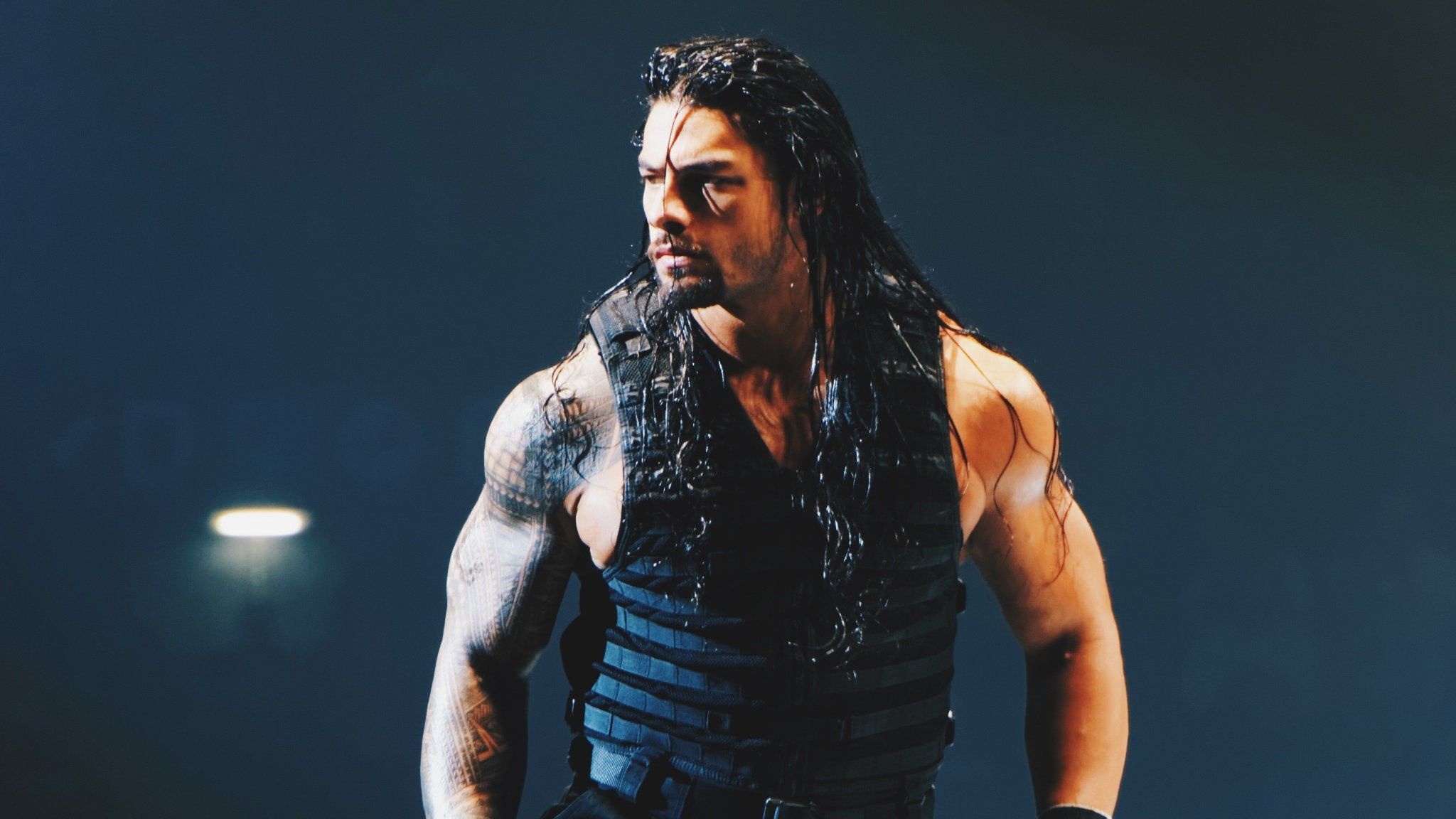 Roman Reigns, The Shield tactical vest, Samoan tribal tattoo, HD Desktop wallpaper