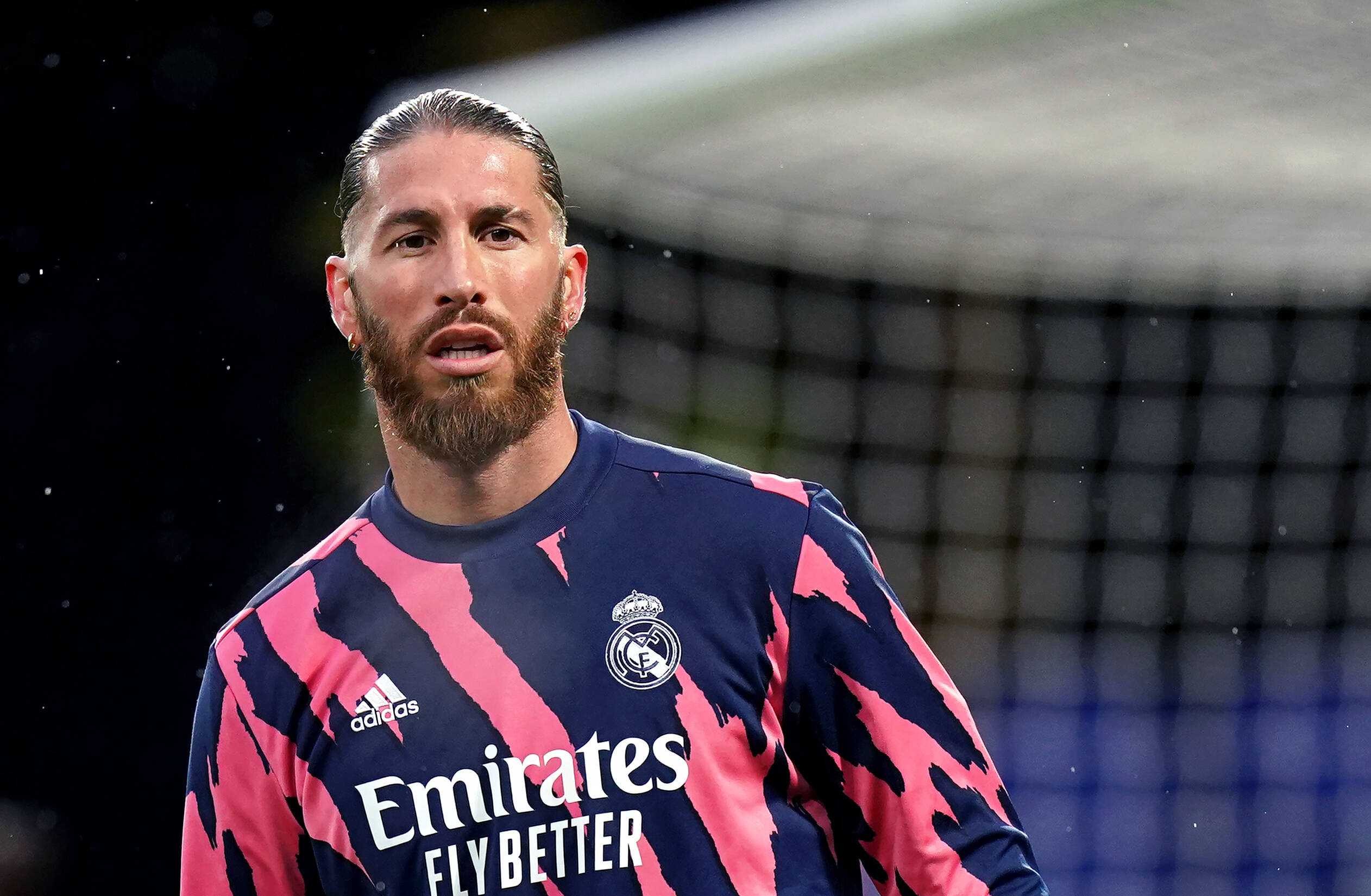 Sergio Ramos, Real Madrid training kit, Emirates FLY BETTER, HD Desktop wallpaper