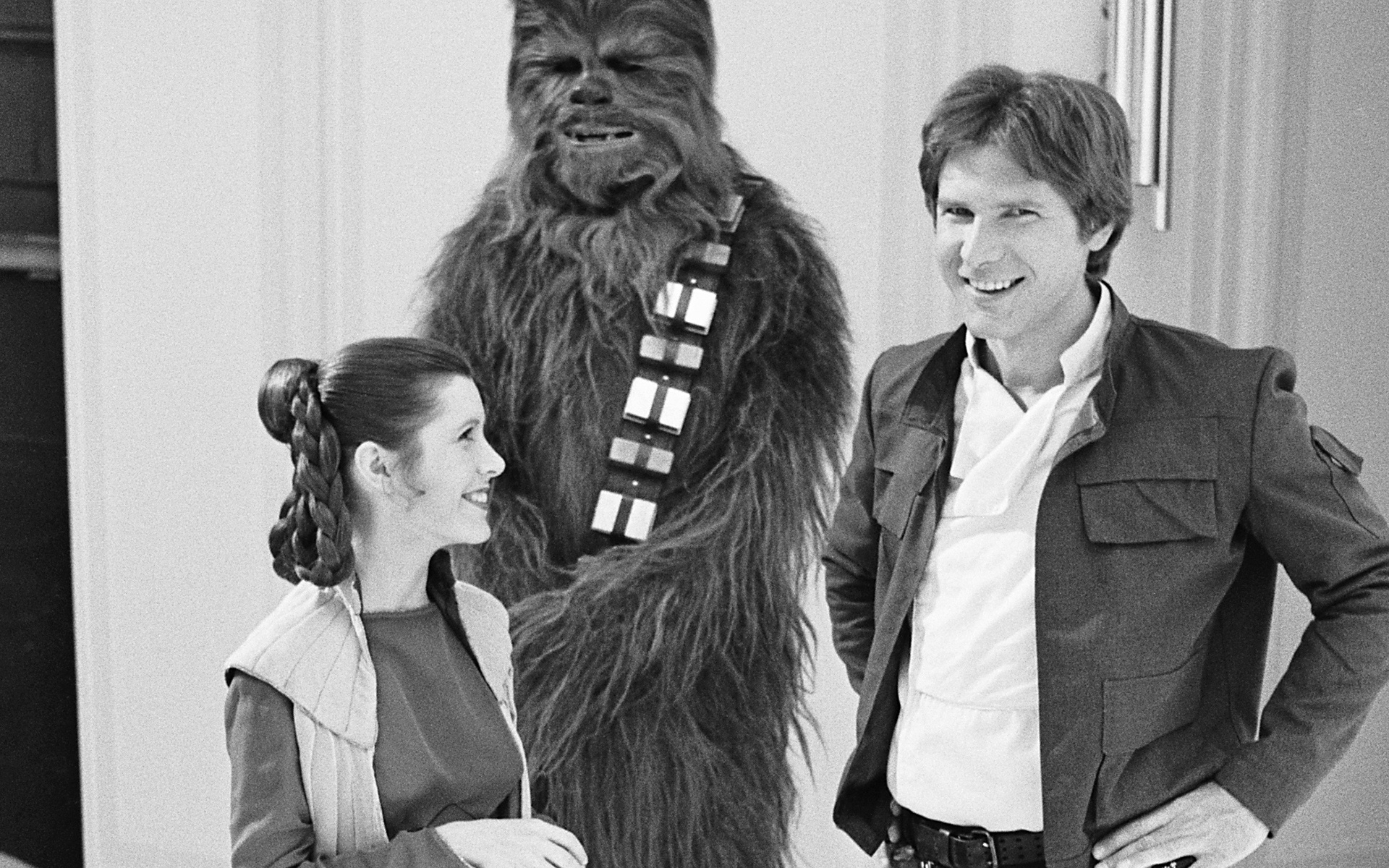 Princess Leia, Han Solo, and Chewbacca, Carrie Fisher Wallpaper, 1920x1200 HD Desktop