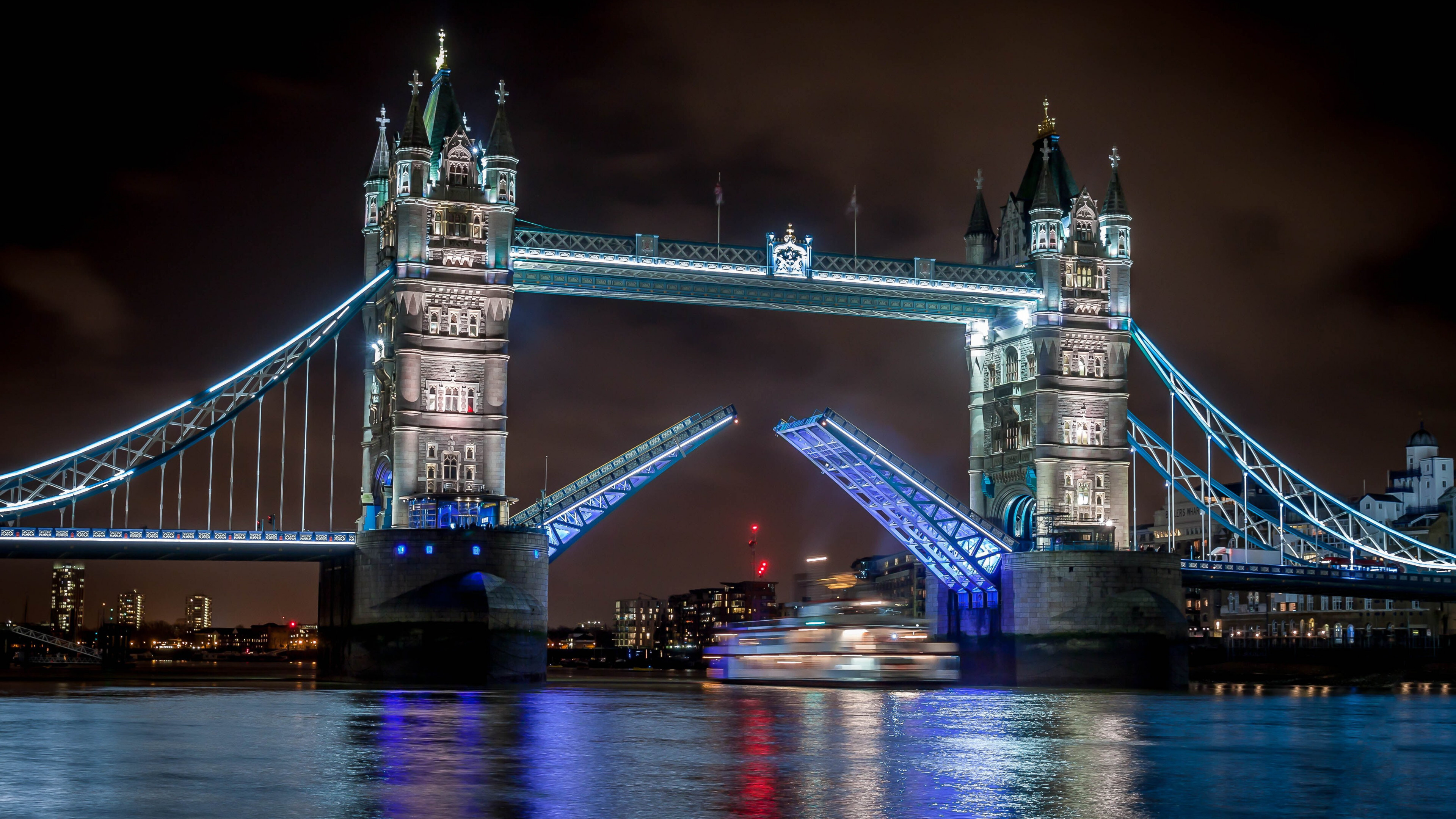 Raised span, Tower Bridge Wallpaper, 3840x2160 4K Desktop