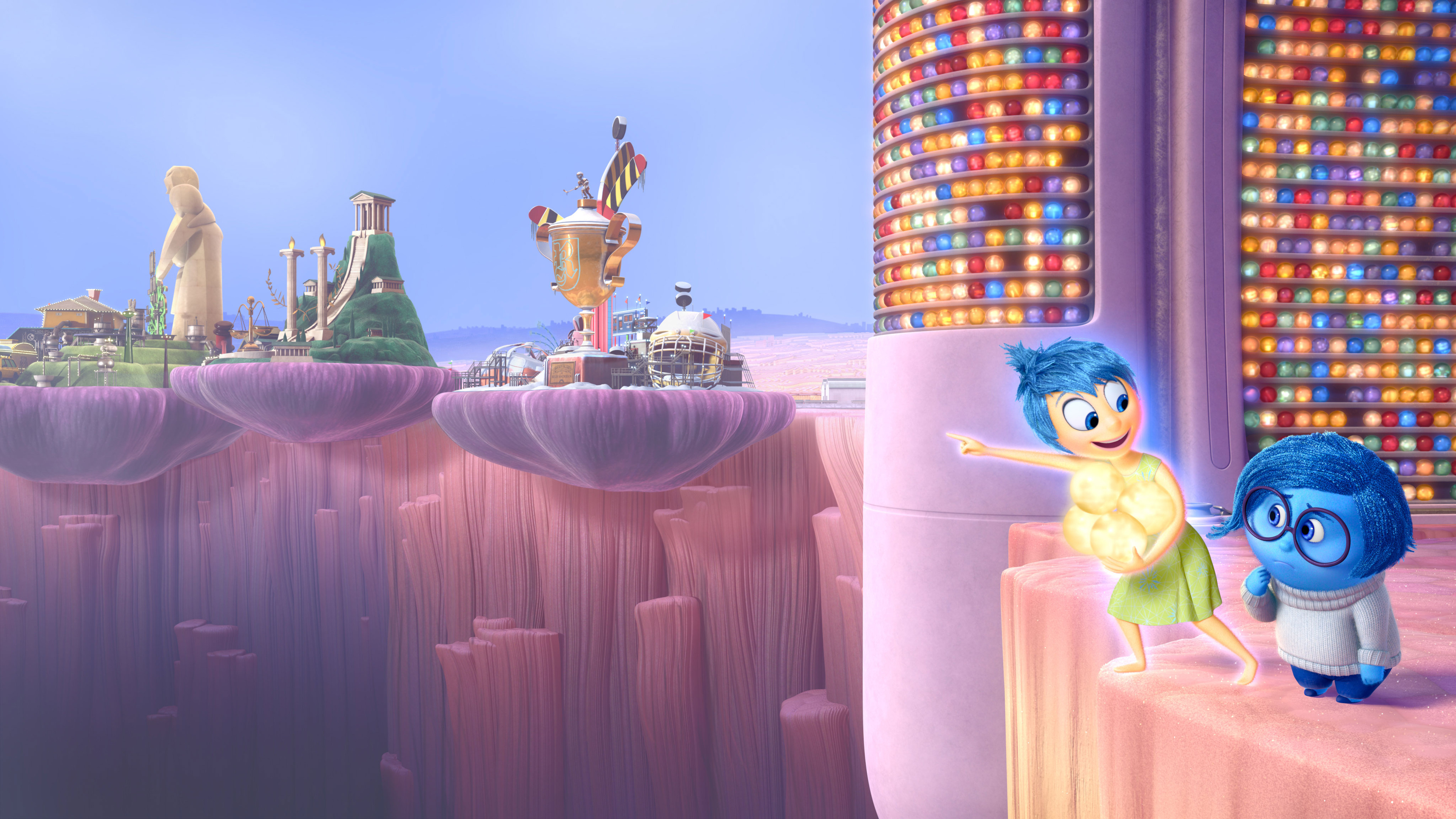 Joy and Sadness, Inside Out Wallpaper, 3840x2160 4K Desktop