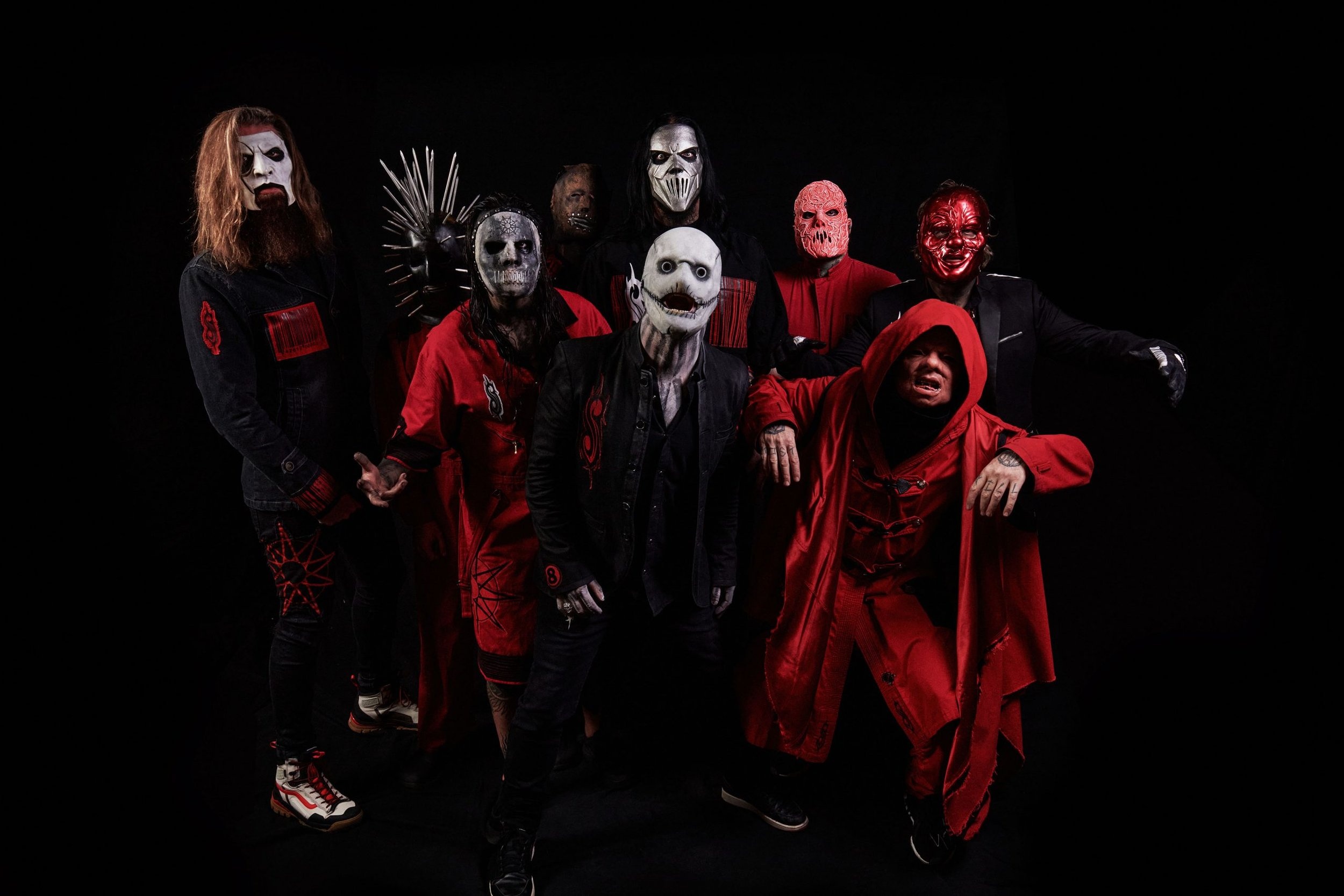 Slipknot, Corey Taylor, Sid Wilson, masked metal band, HD Desktop wallpaper