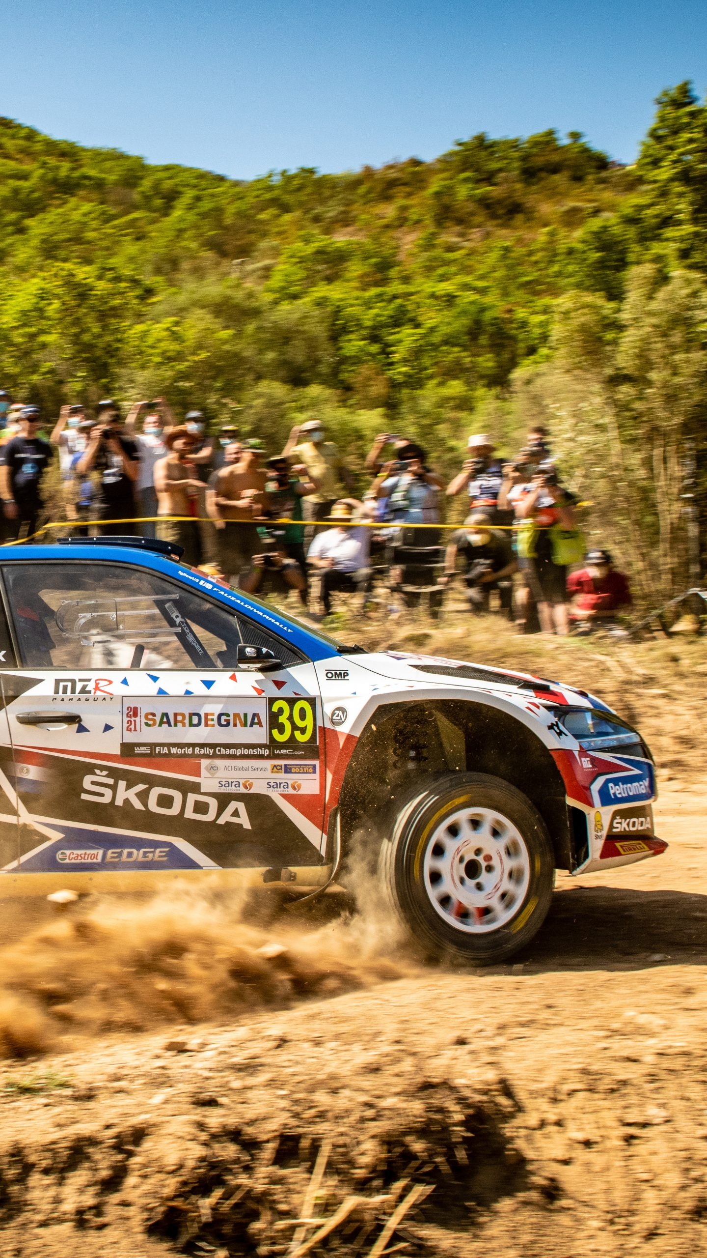 Skoda Rally Sardegna, Rally Raid Wallpaper, 1440x2560 HD Phone