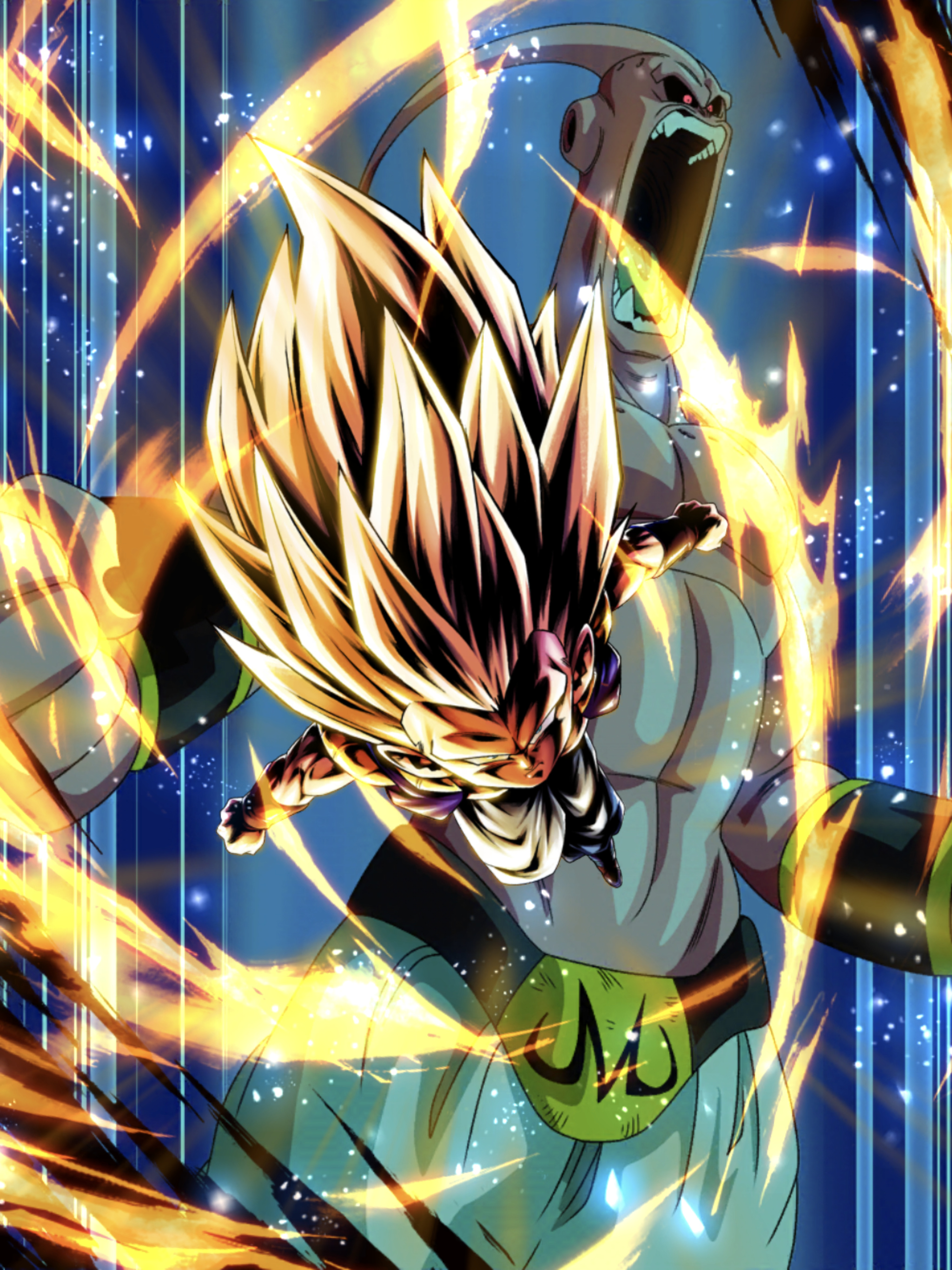 Gotenks, Super Saiyan 3, Dragon Ball art, 2050x2740 HD Phone