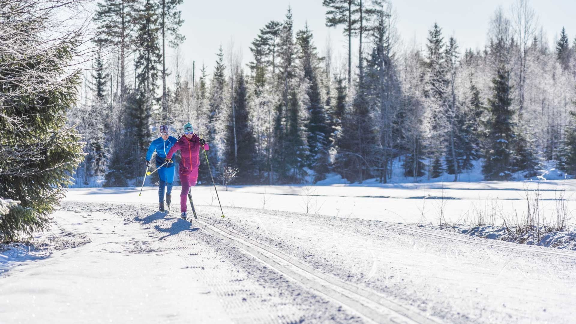 Cross-country skiing, Kuopio and Tahko, Finnish ski resorts, Nordic skiing, 1920x1080 Full HD Desktop