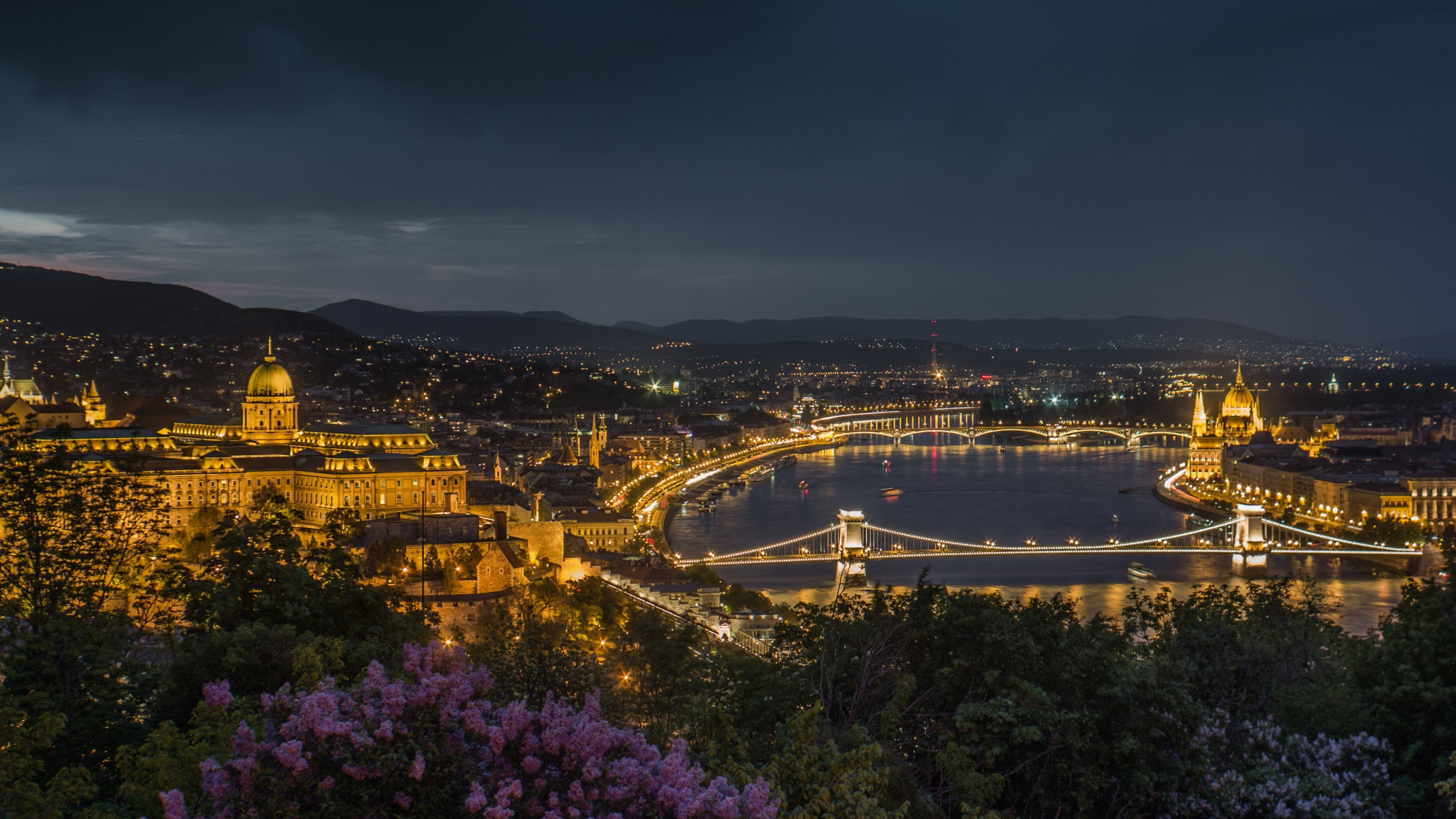 Budapest at night, 3840 x 2160, Rwallpaper, Night cityscape, 3840x2160 4K Desktop