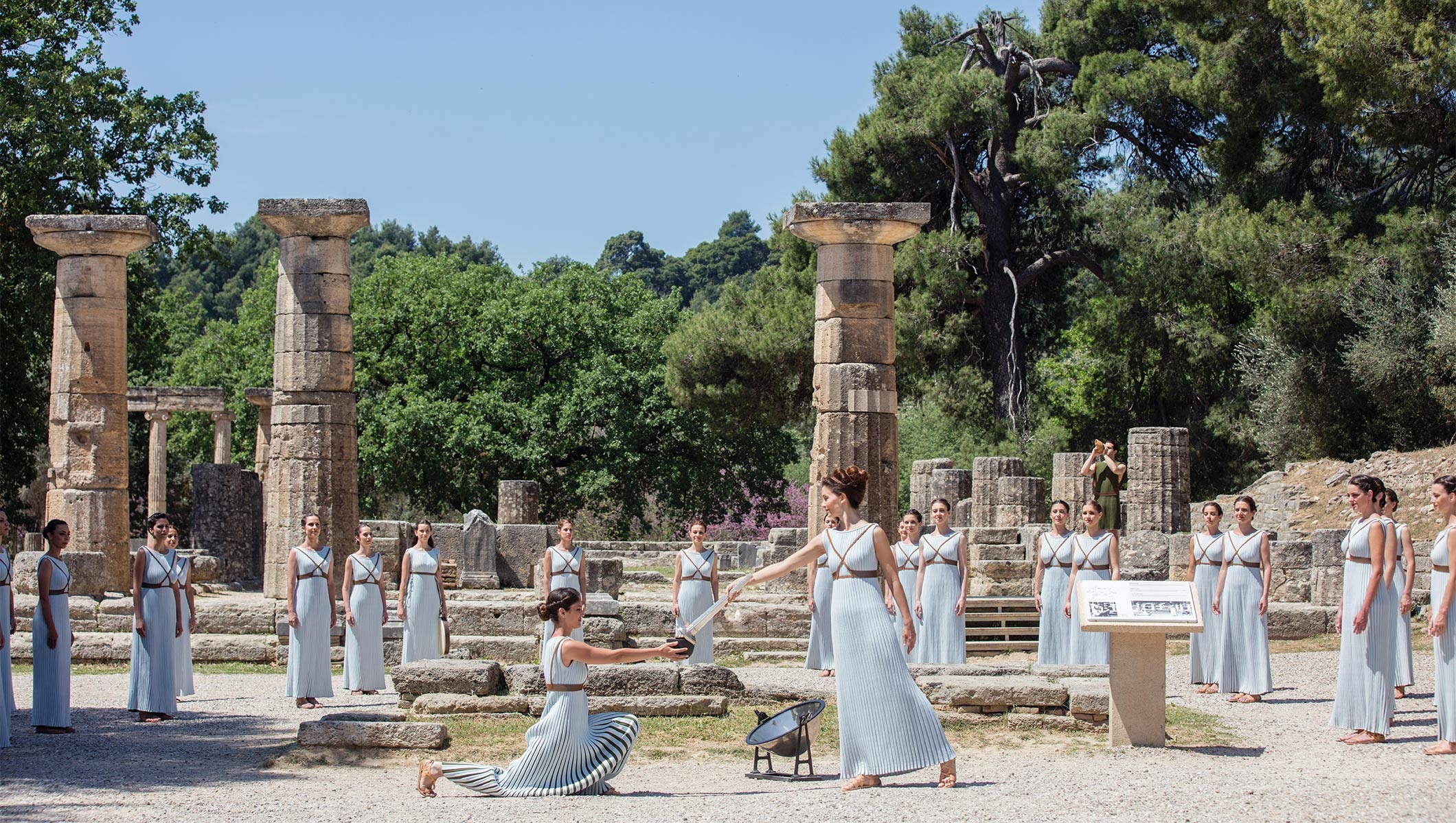 Olympic Flame, Olympia, Greece, Eskapas, 2120x1200 HD Desktop