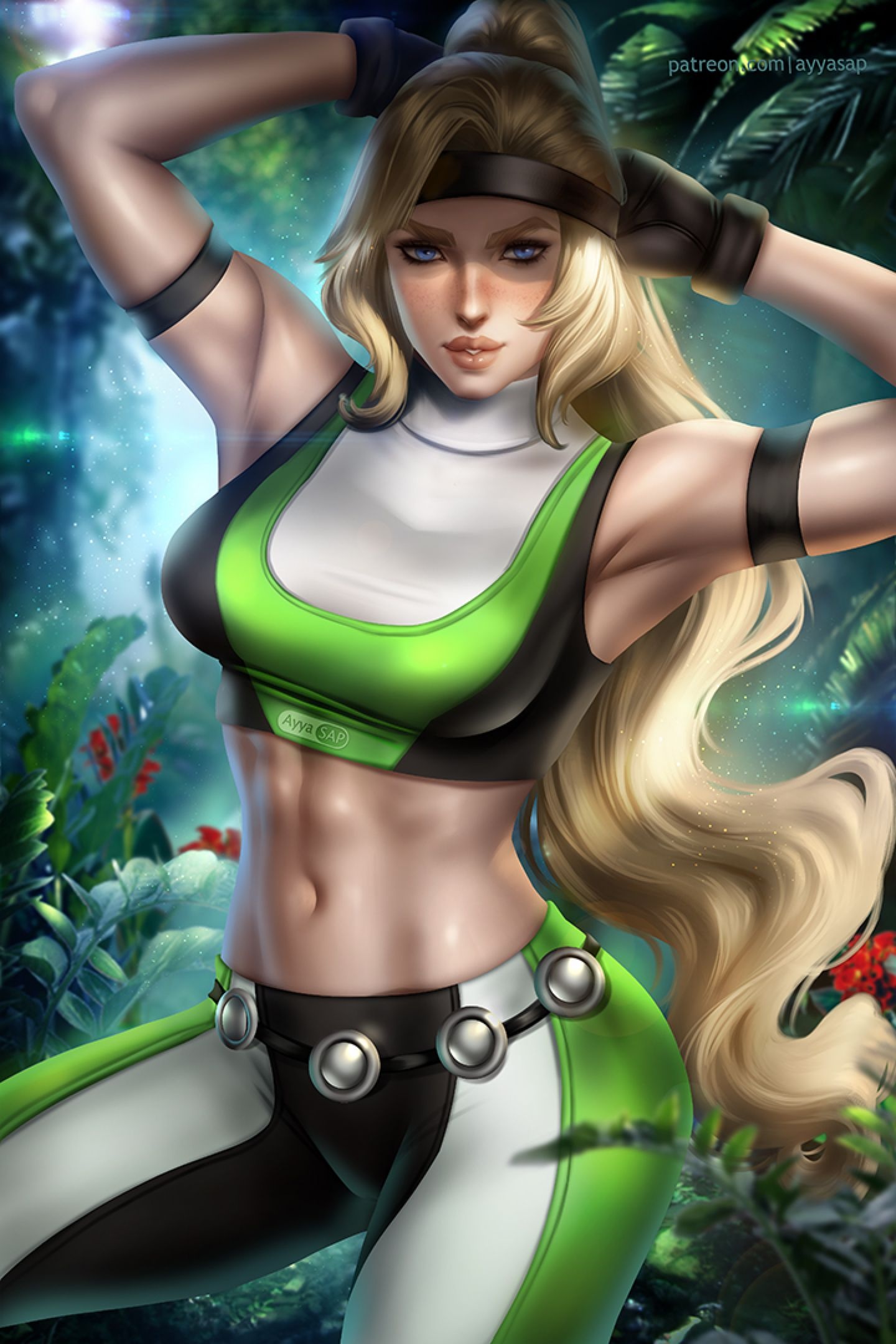 Sonya Blade movies, Alternative artwork, Cute and fierce, Heroic girl illustration, 1440x2160 HD Phone