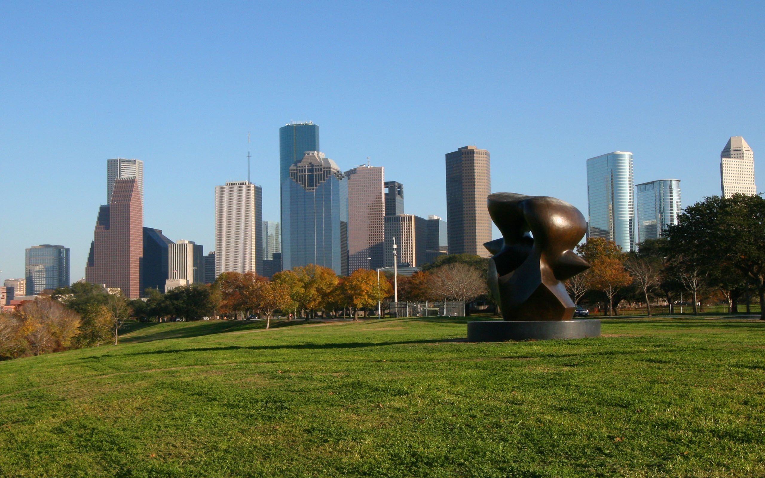 Spindle Piece, Houston Skyline Wallpaper, 2560x1600 HD Desktop