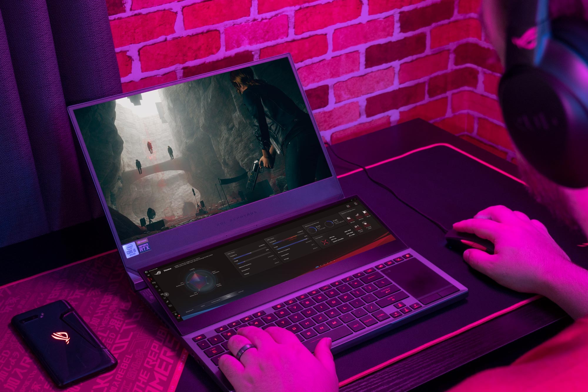 ROG Zephyrus Duo 15S, Dual screens gaming, 2000x1340 HD Desktop