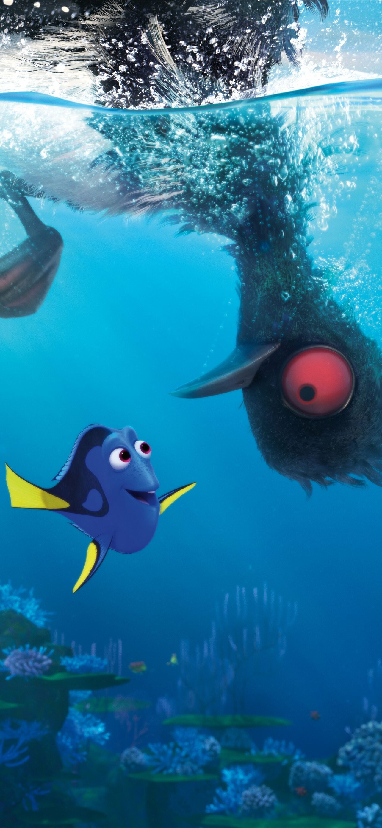 Finding Dory, High-definition, Animated charm, Cute sea creatures, 1290x2780 HD Phone