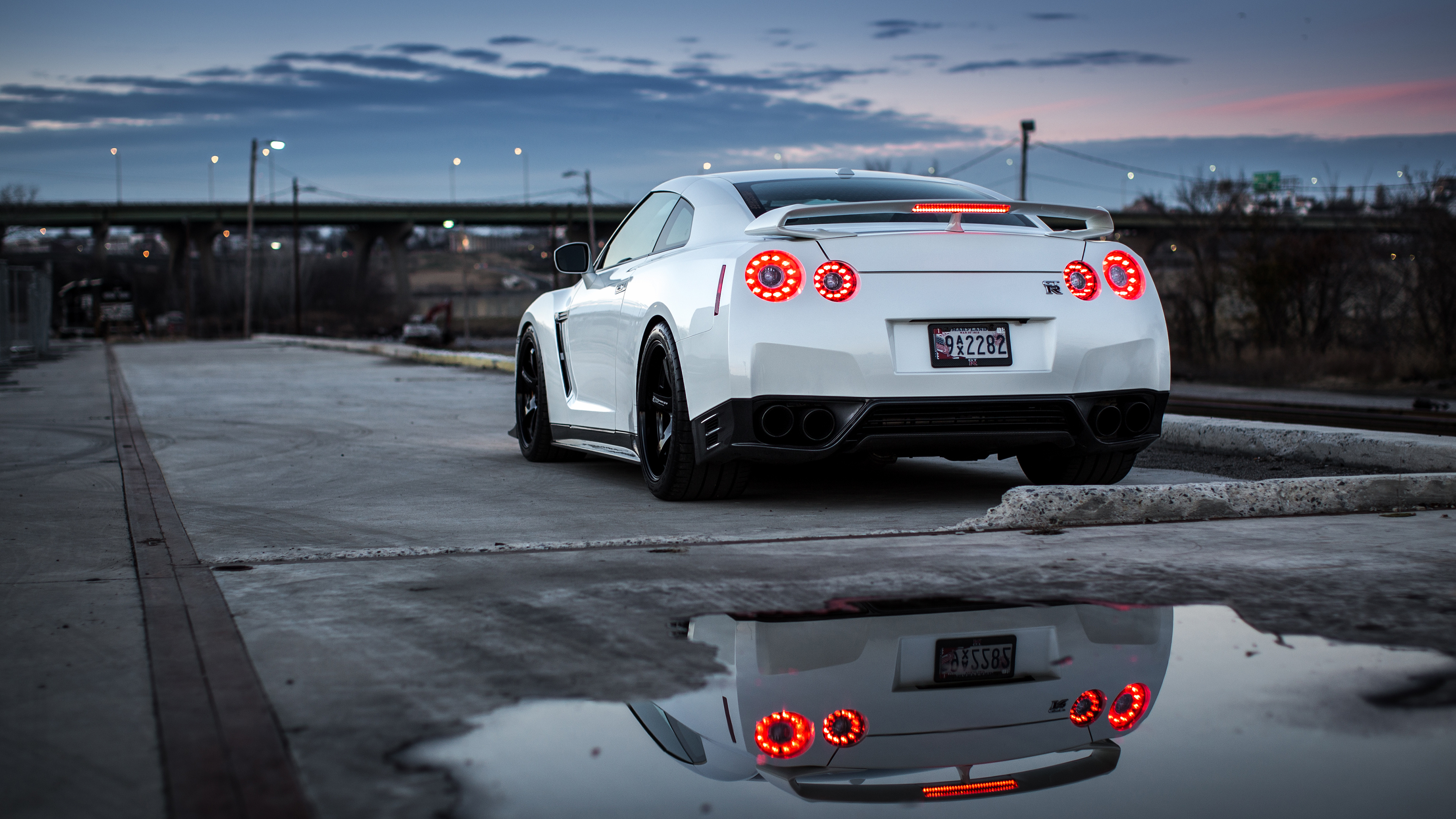 Nissan GT-R, White sports car, Zenivo masterpiece, Automotive allure, 3840x2160 4K Desktop