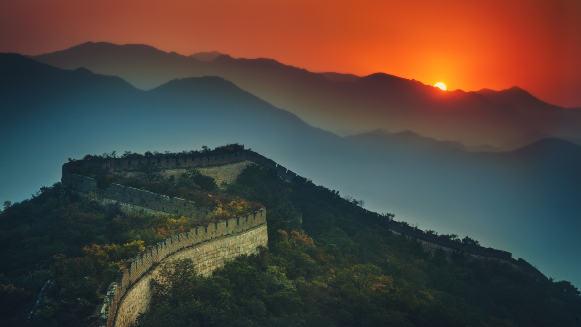 Nature's wonder, Great Wall beauty, Desktop wallpaper, XFCE eye-candy, 1920x1080 Full HD Desktop