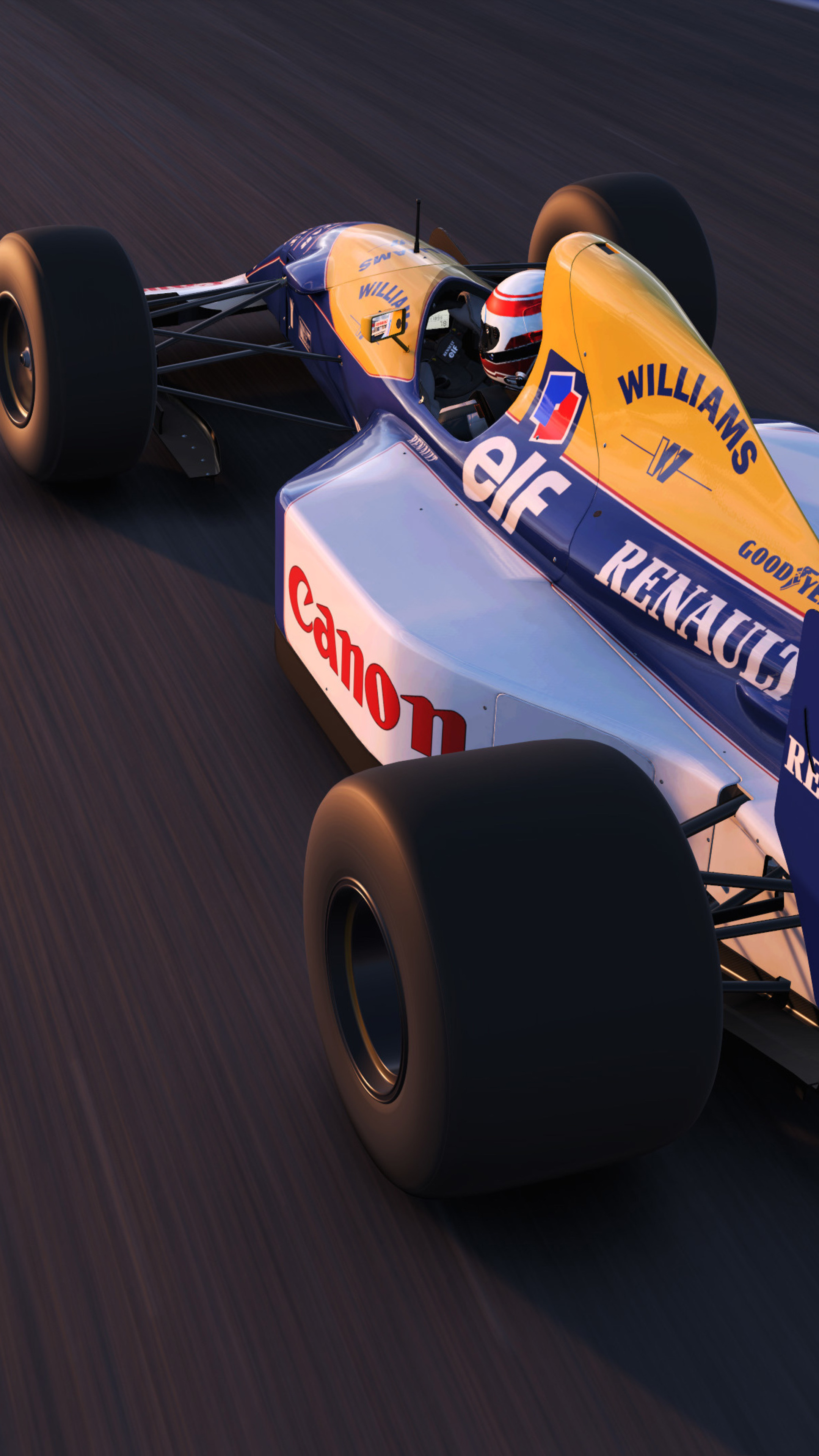 Williams Renault FW14, Formula 1 Wallpaper, 2160x3840 4K Phone