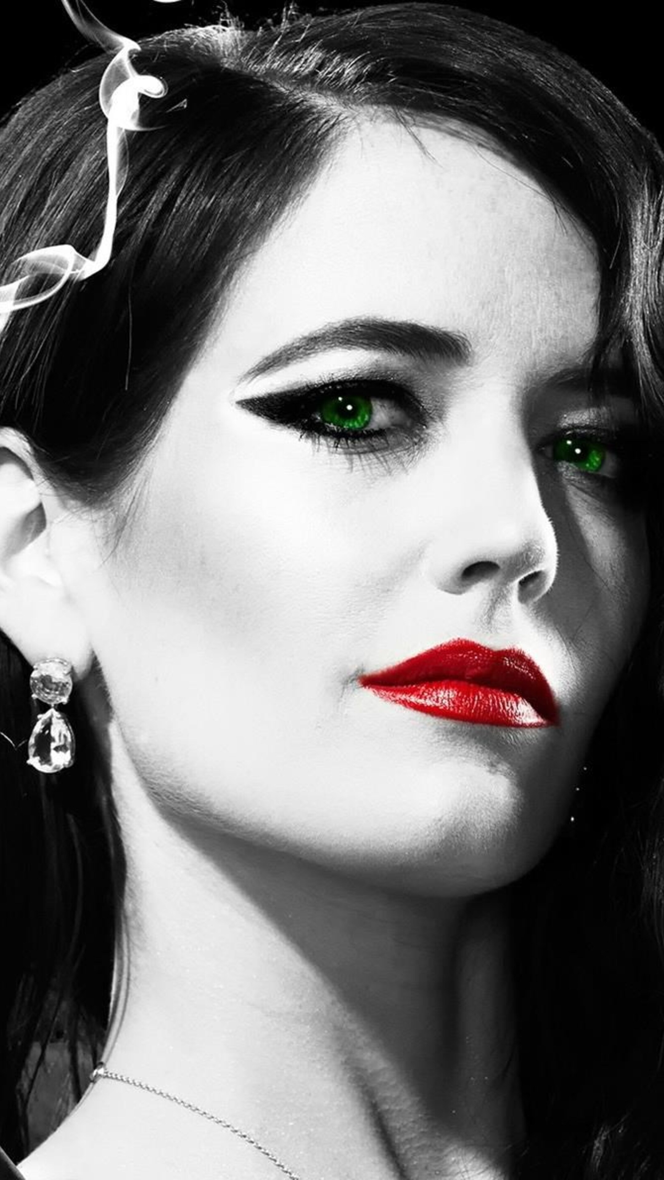 Eva Green, Sin City movie, Sony Xperia wallpapers, HD visuals, 2160x3840 4K Phone