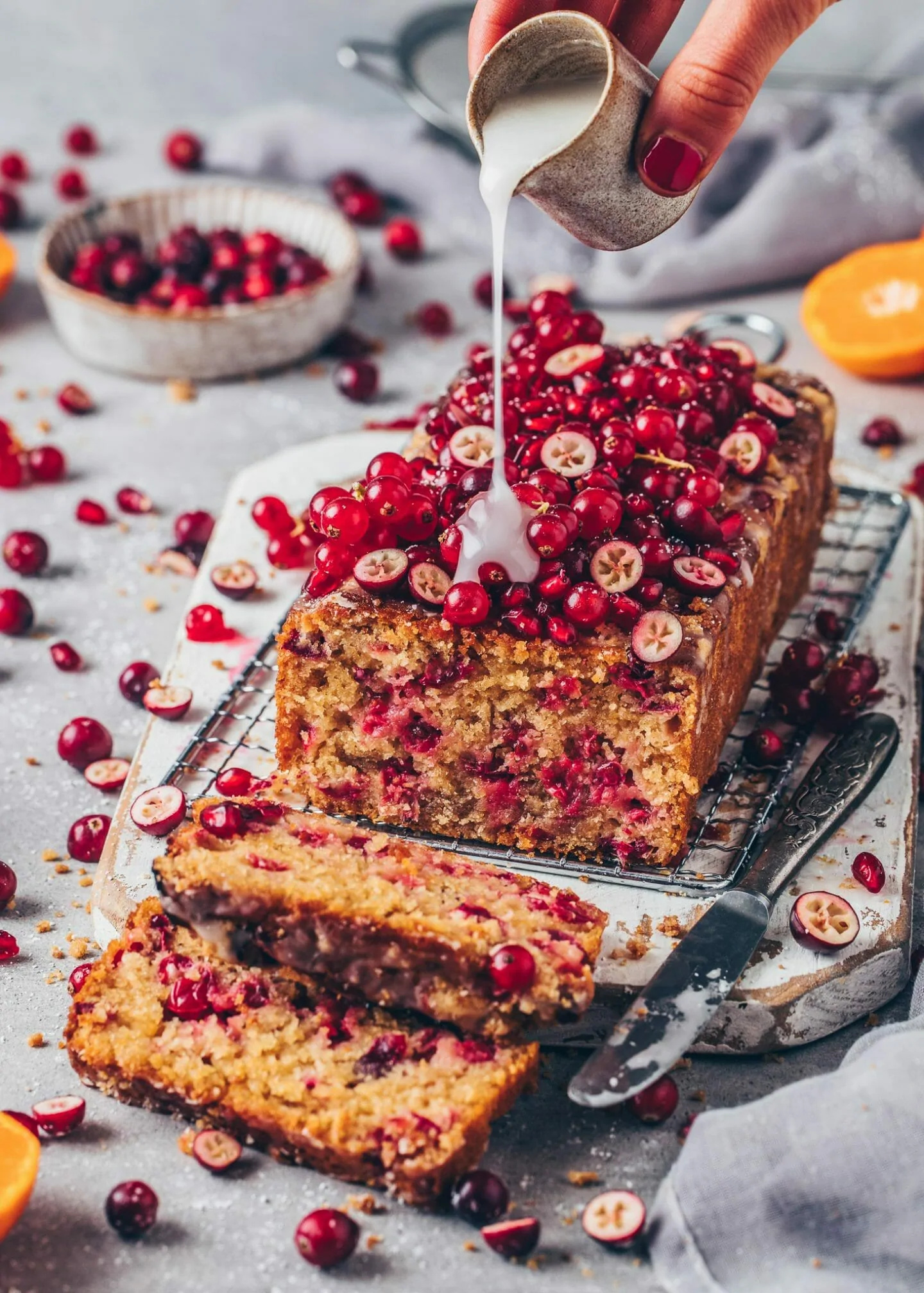 Cranberry orange bread, Vegan delight, Zesty creation, Baking inspiration, 1440x2020 HD Phone