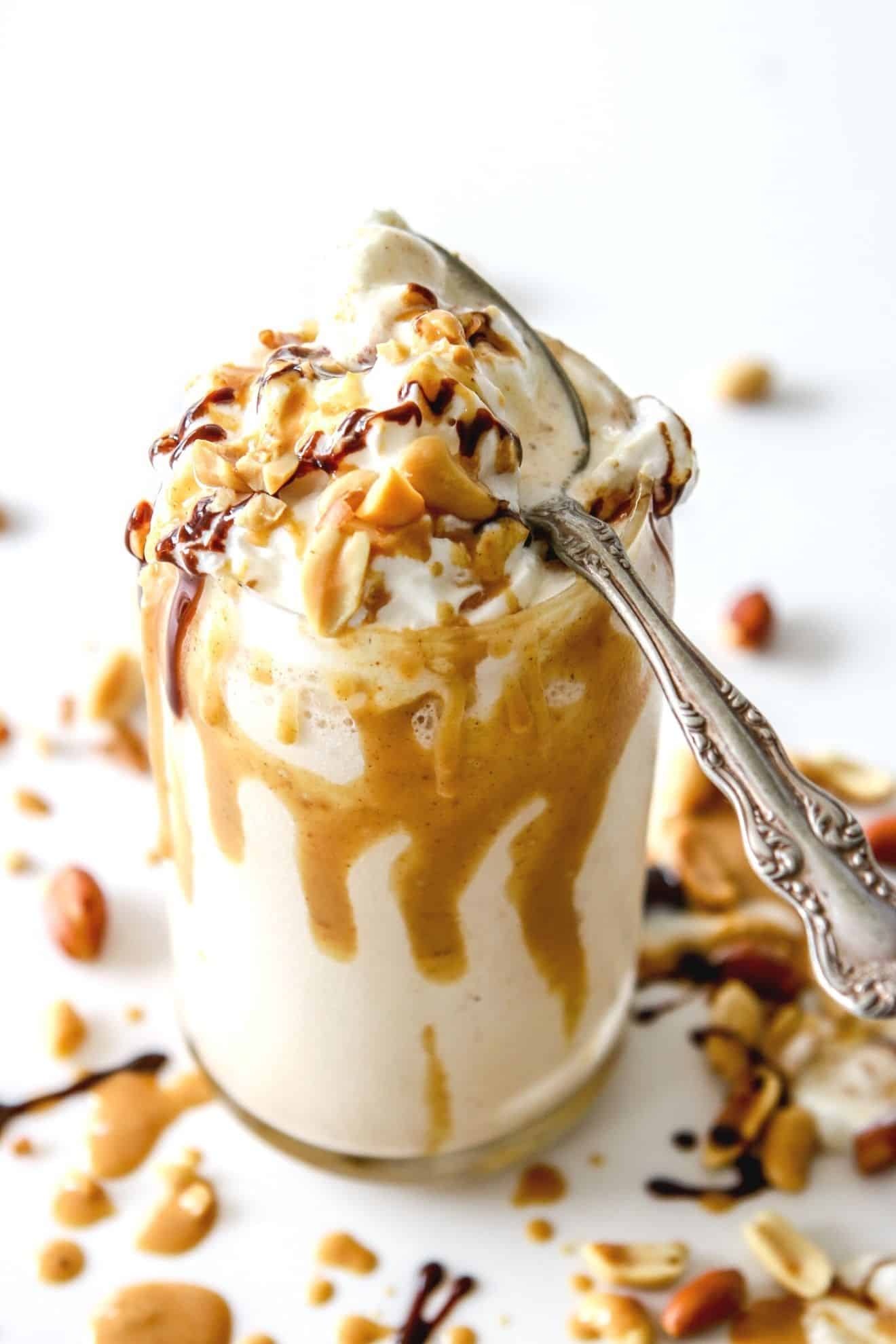 Peanut butter, Milkshakes Wallpaper, 1320x1980 HD Phone