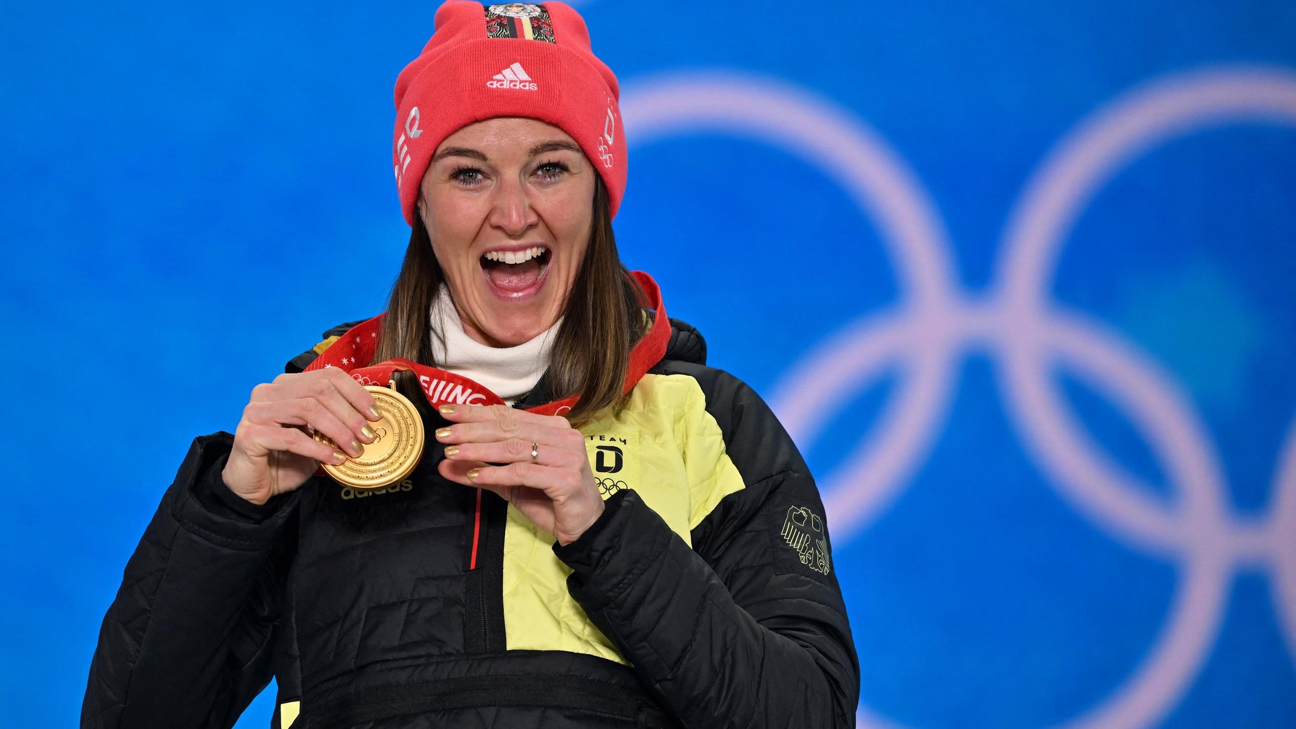 Denise Herrmann, Olympic gold medal, Biathlon video, 2560x1440 HD Desktop