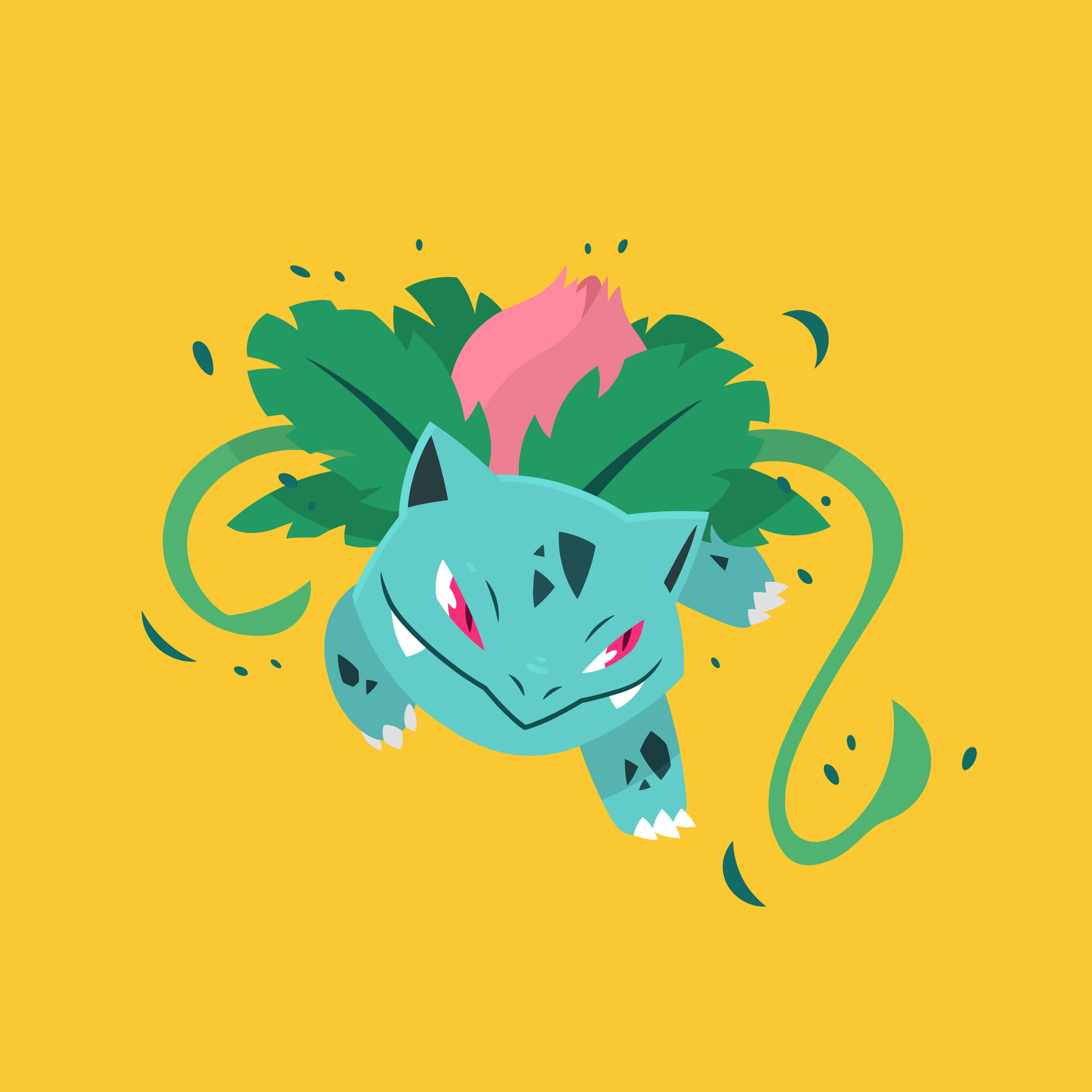 Ivysaur, Artstation 002, 132, 1920x1920 HD Phone