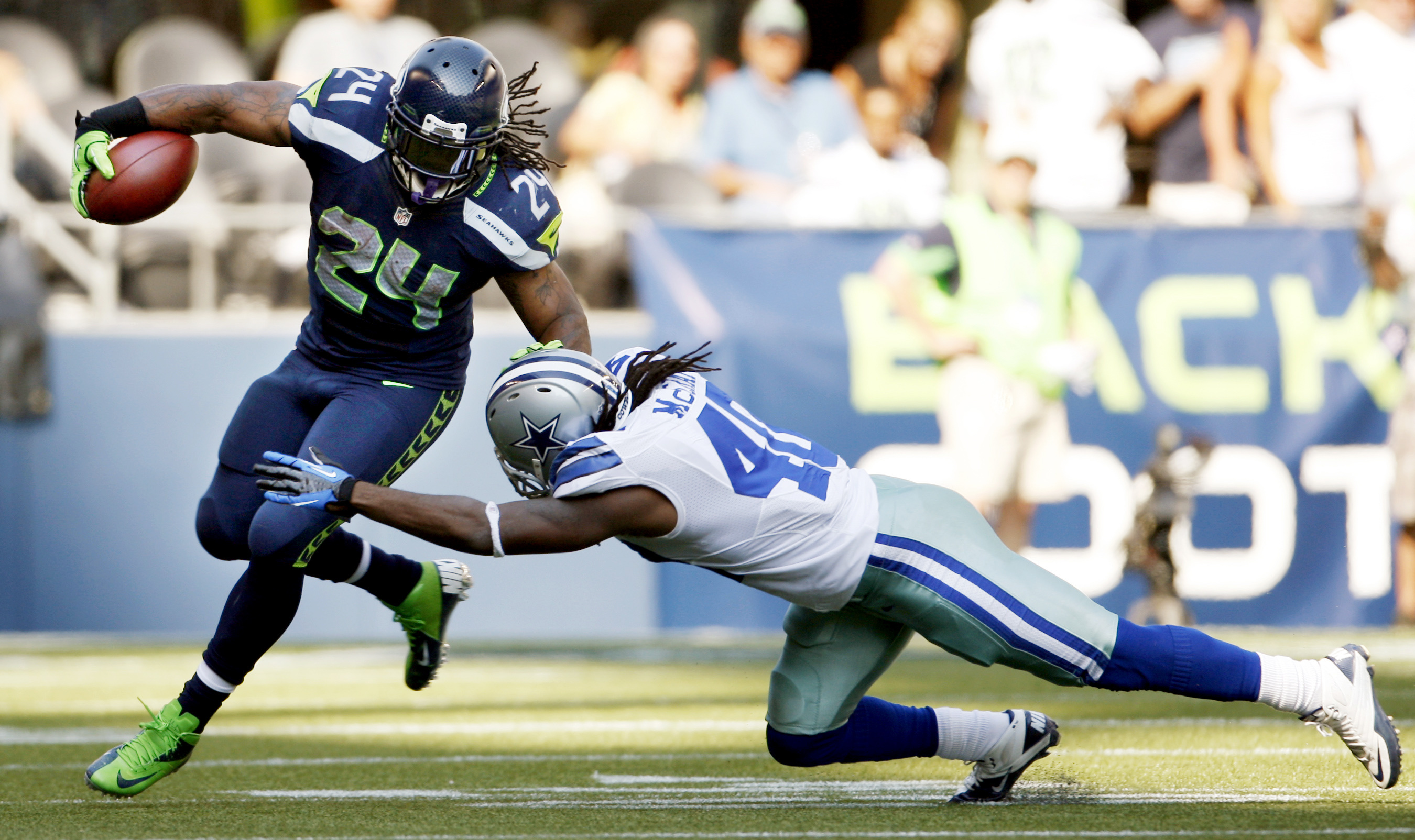 Seattle Seahawks vs Dallas Cowboys, American Football Wallpaper, 2700x1610 HD Desktop