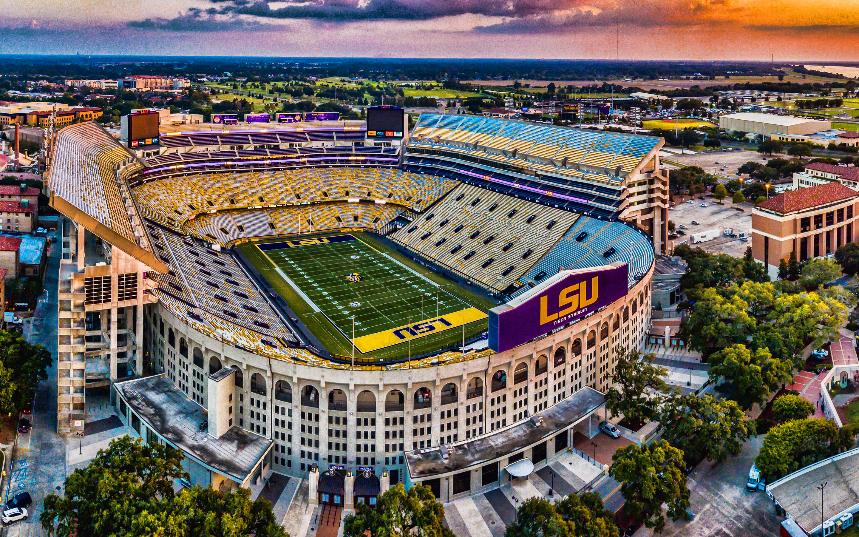 Tiger Stadium wallpapers, Baton Rouge, Travels expertise, Louisiana, 2880x1800 HD Desktop