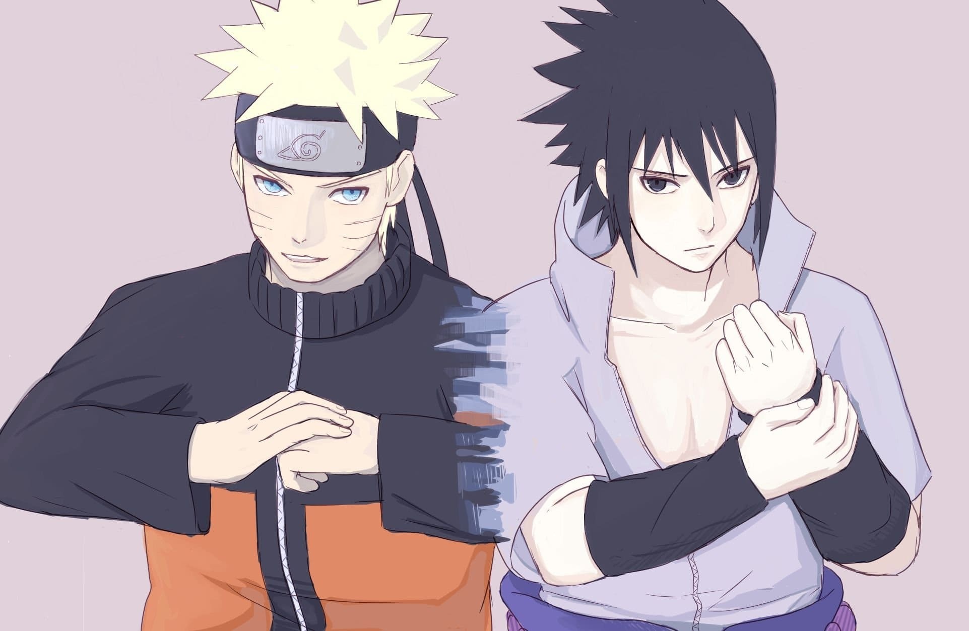 Naruto Uzumaki, Sasuke Uchiha, Naruto Shippuden, HD Desktop wallpaper