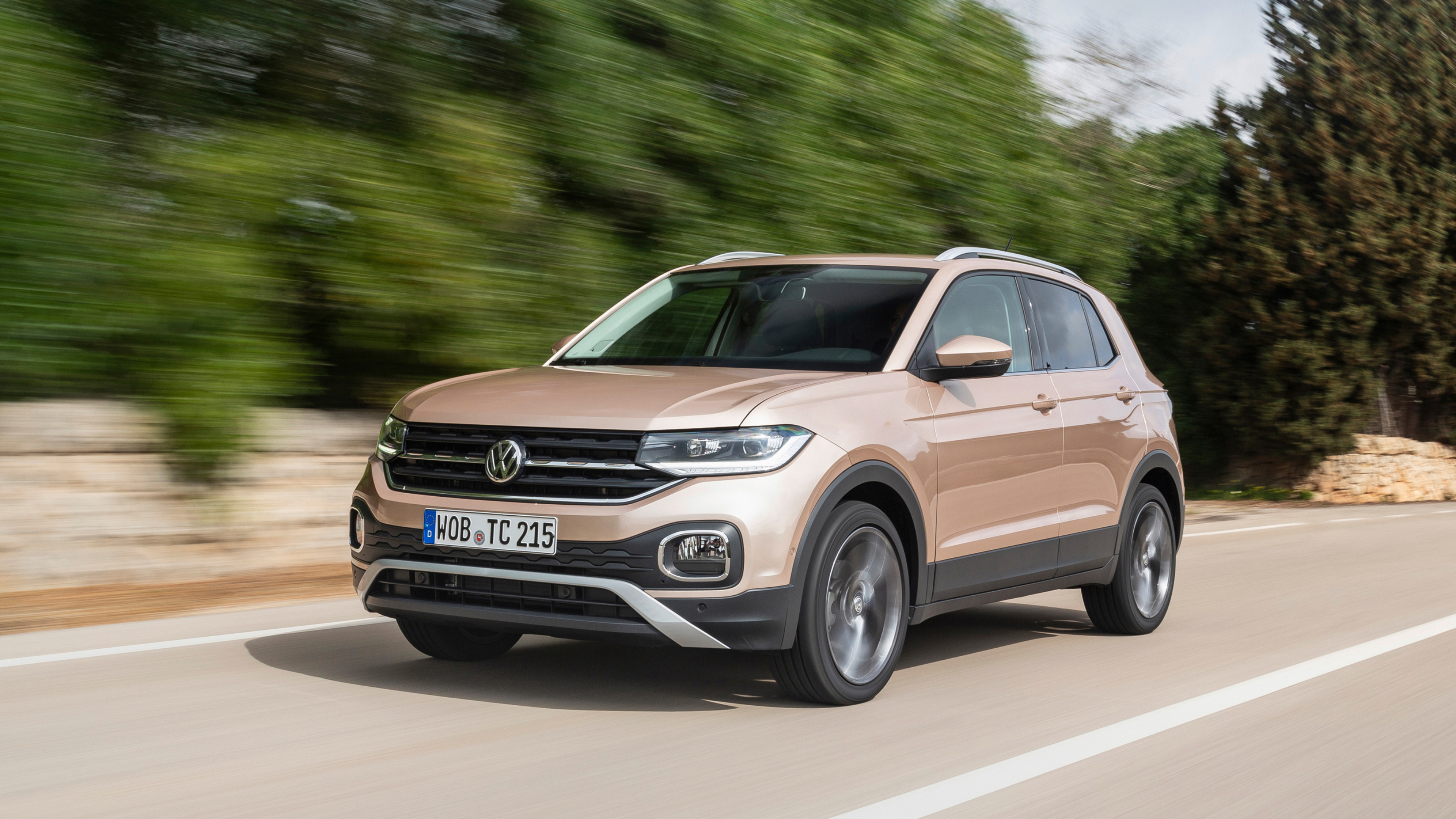 Volkswagen T-Cross, Sporty look, 2019 model, Cars desktop wallpapers, 3840x2160 4K Desktop